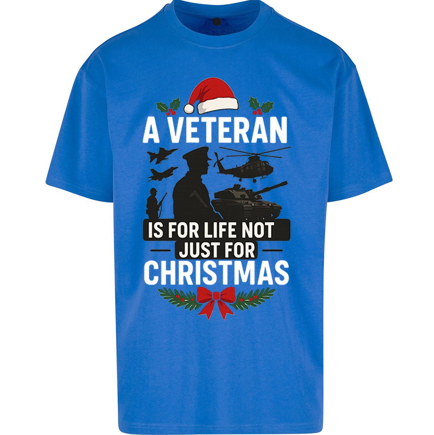 Veteran Christmas Oversized T Shirt