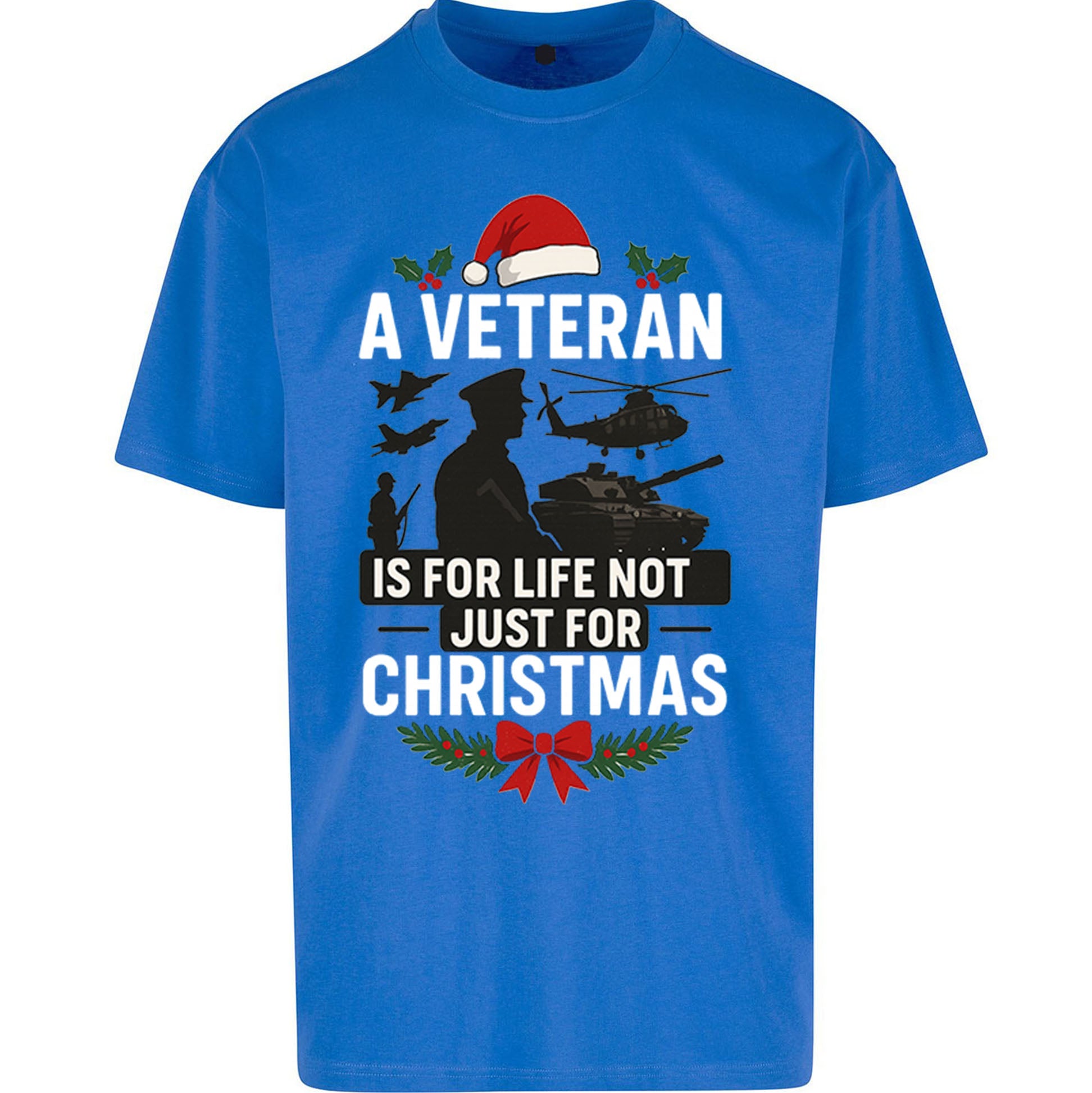 Veteran Christmas Oversized T Shirt