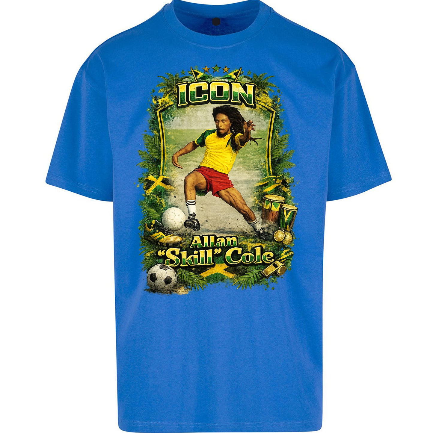 Jamaica Football Oversized T Shirt