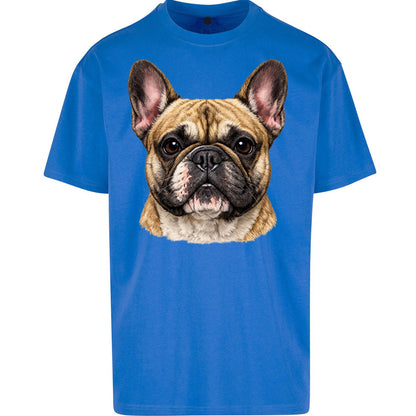 French Bulldog Face Oversized T Shirt