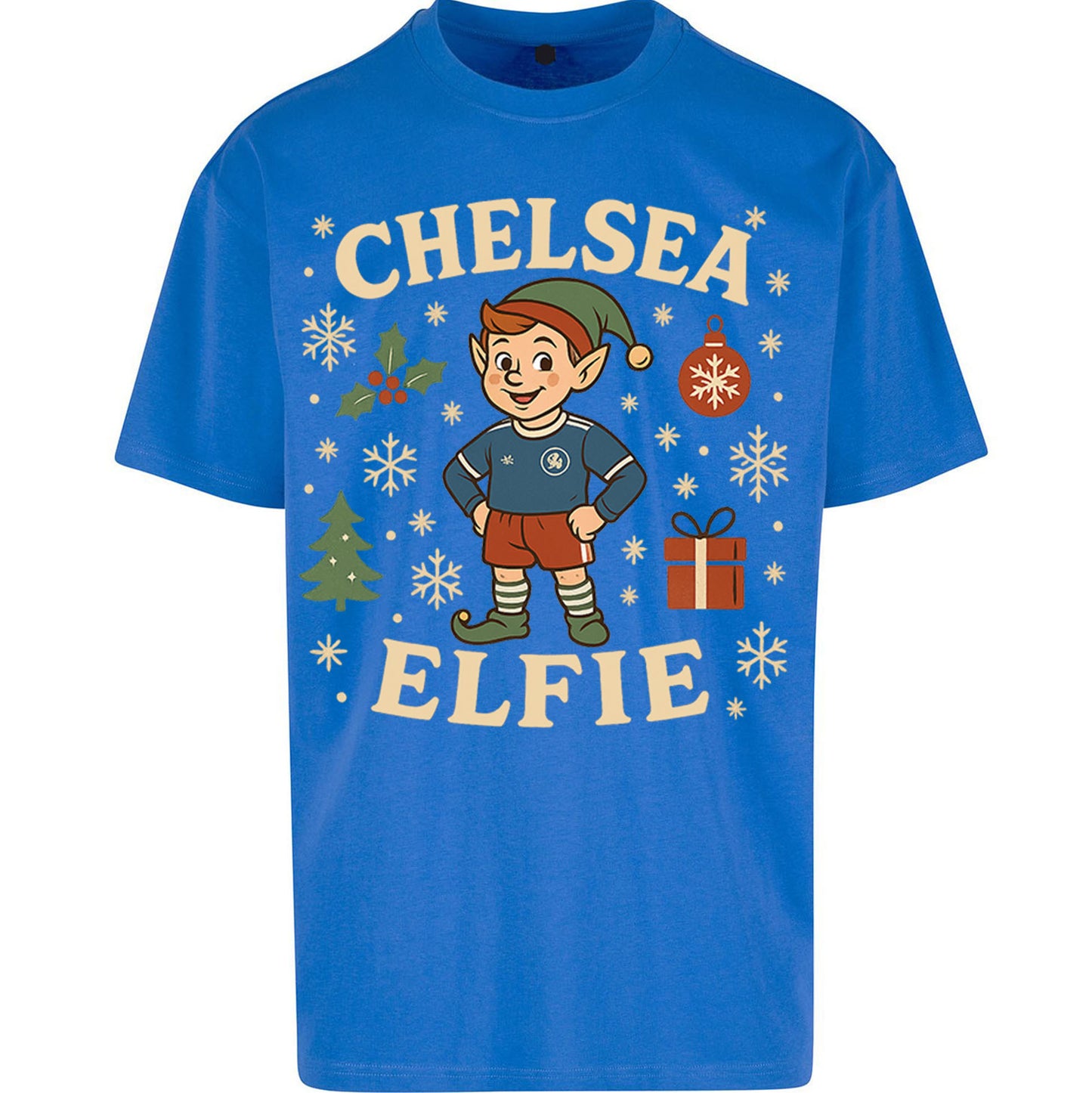 Chelsea FC Christmas Oversized T Shirt