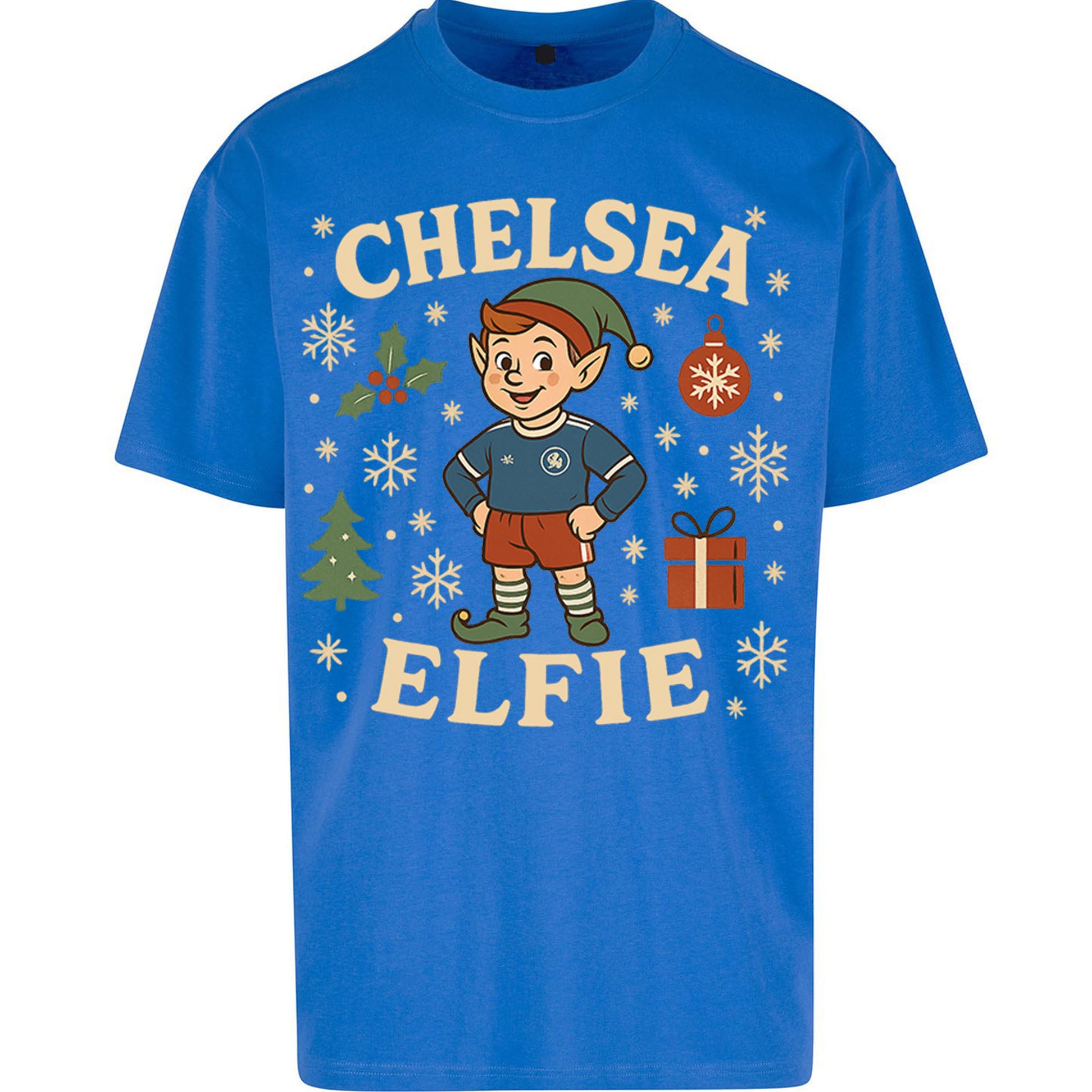 Chelsea FC Christmas Oversized T Shirt