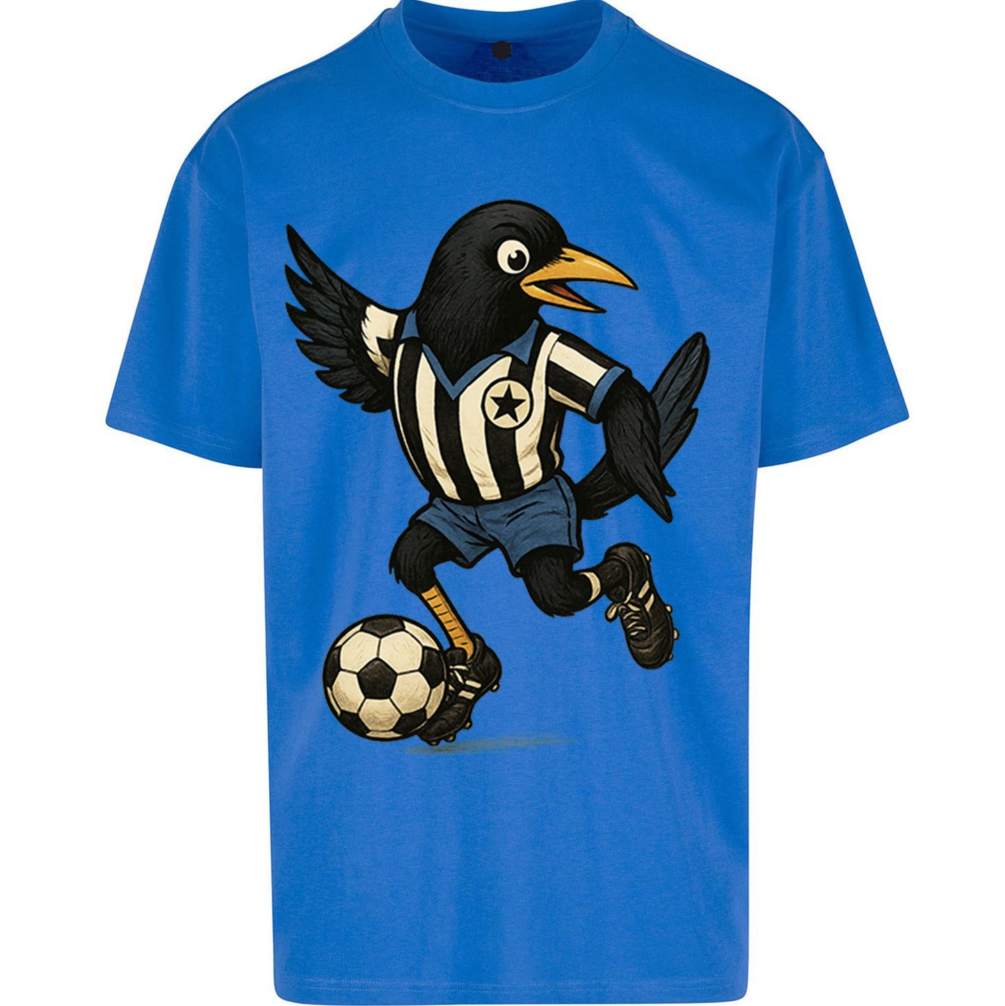 Retro Newcastle United Football Oversized T Shirt 