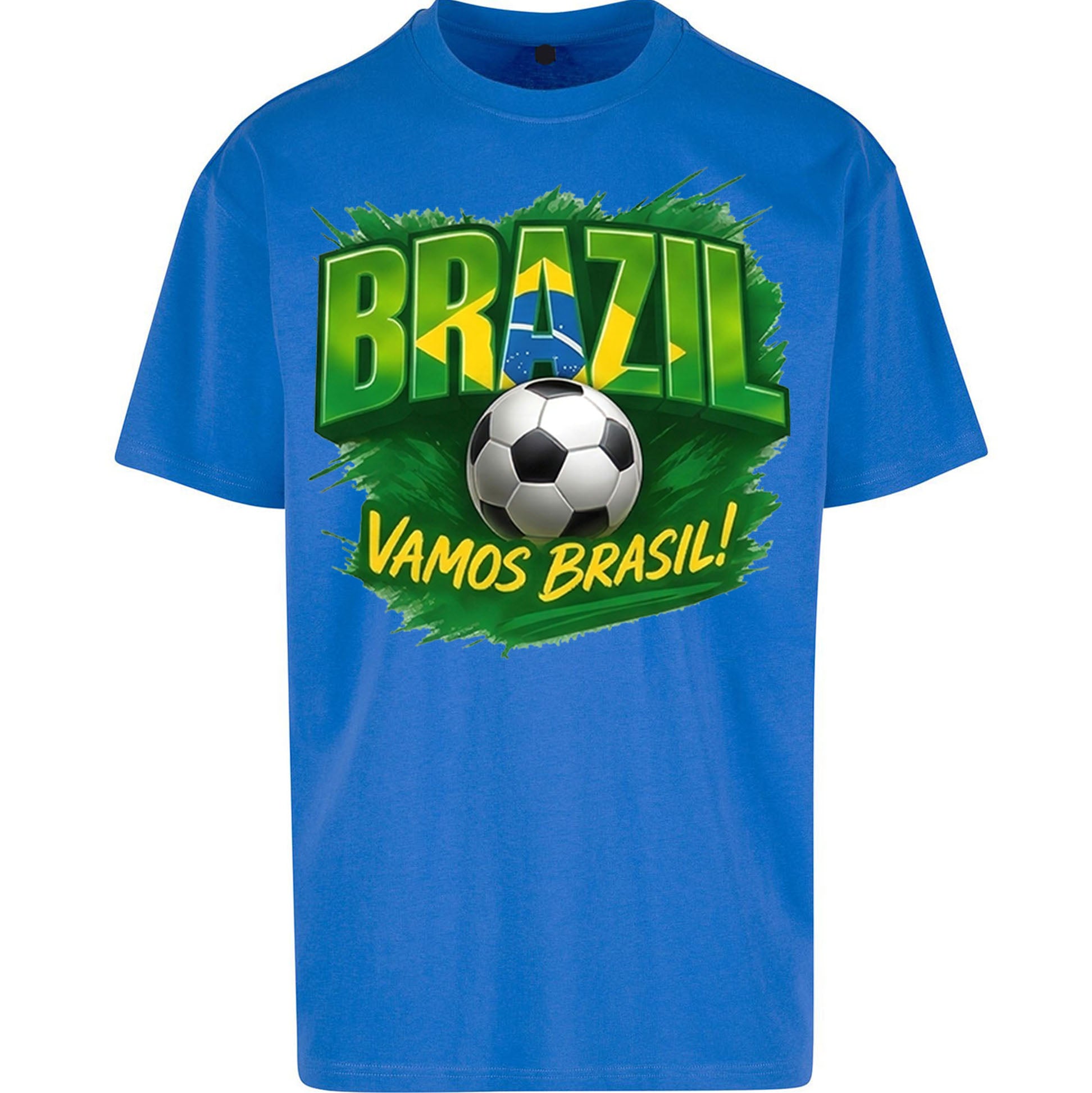 Brazil Retro Football Oversized T Shirt