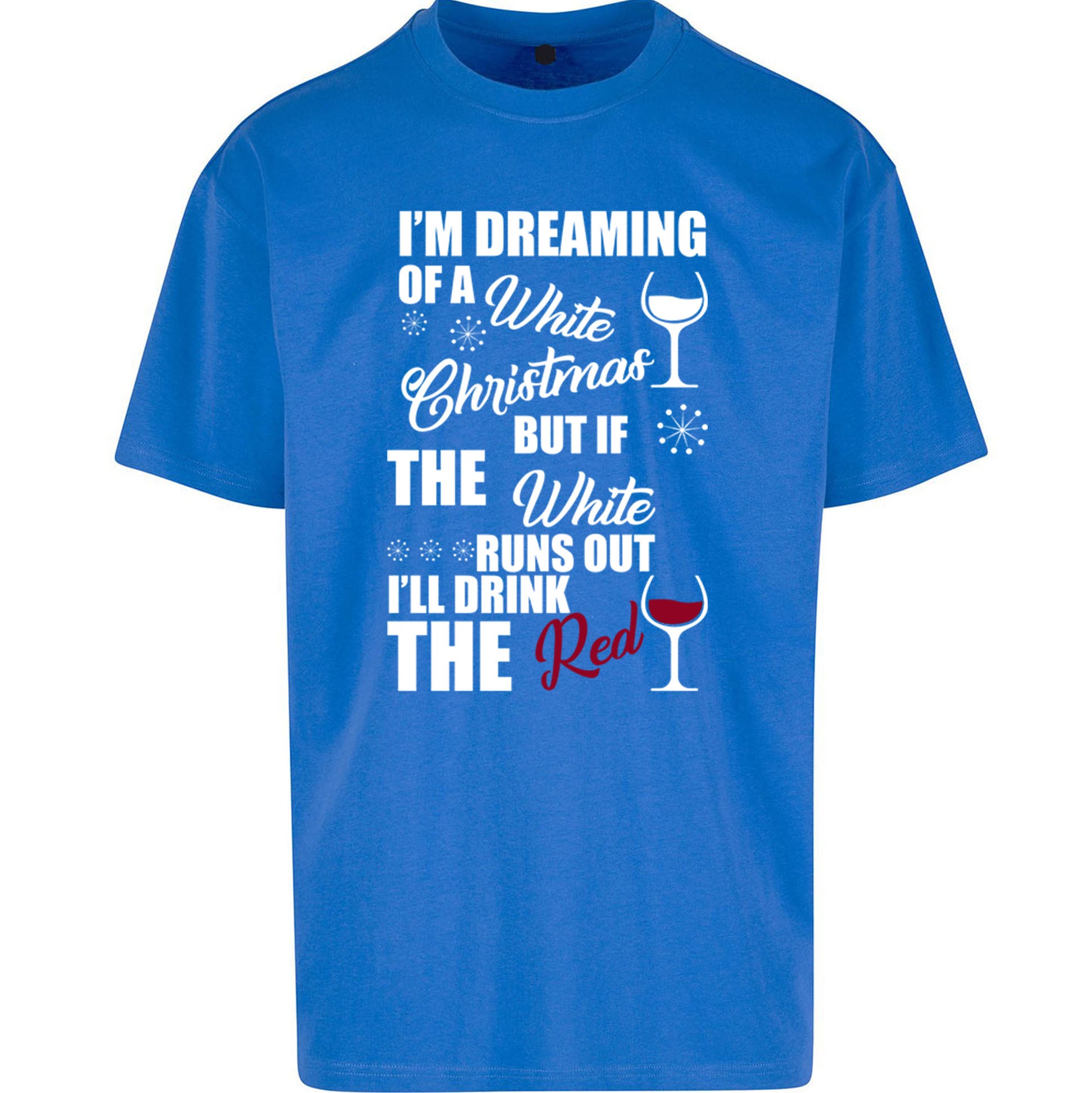 Wine Christmas Oversized T Shirt