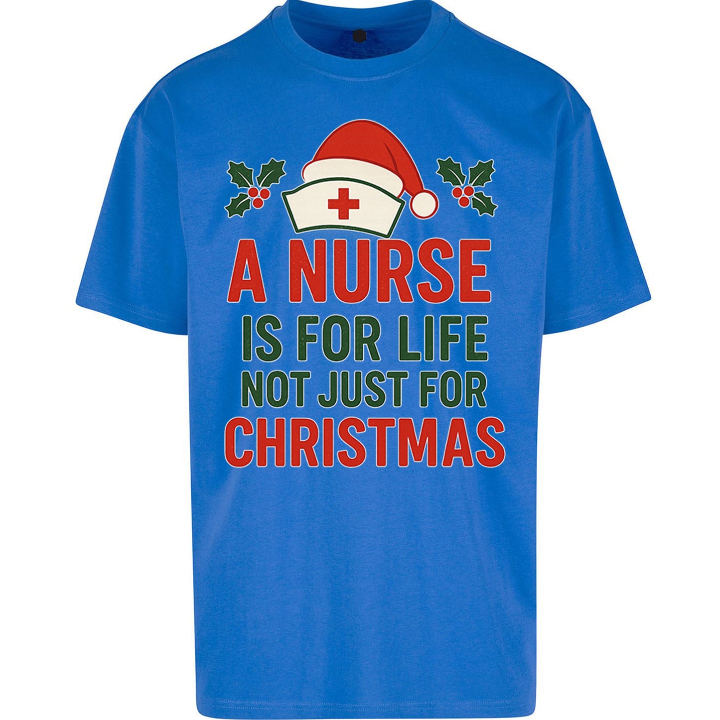 Nursing Christmas Oversized T Shirt
