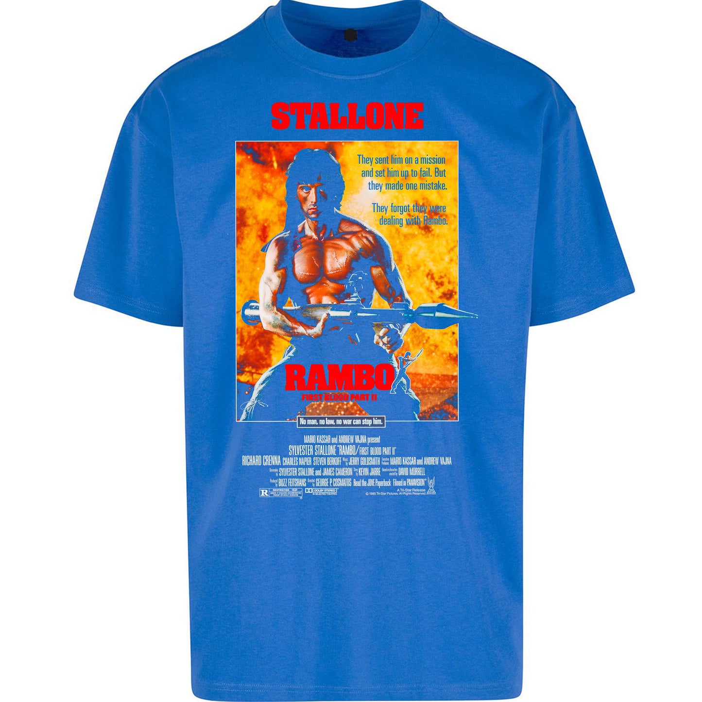 Rambo Movies Oversized T Shirt