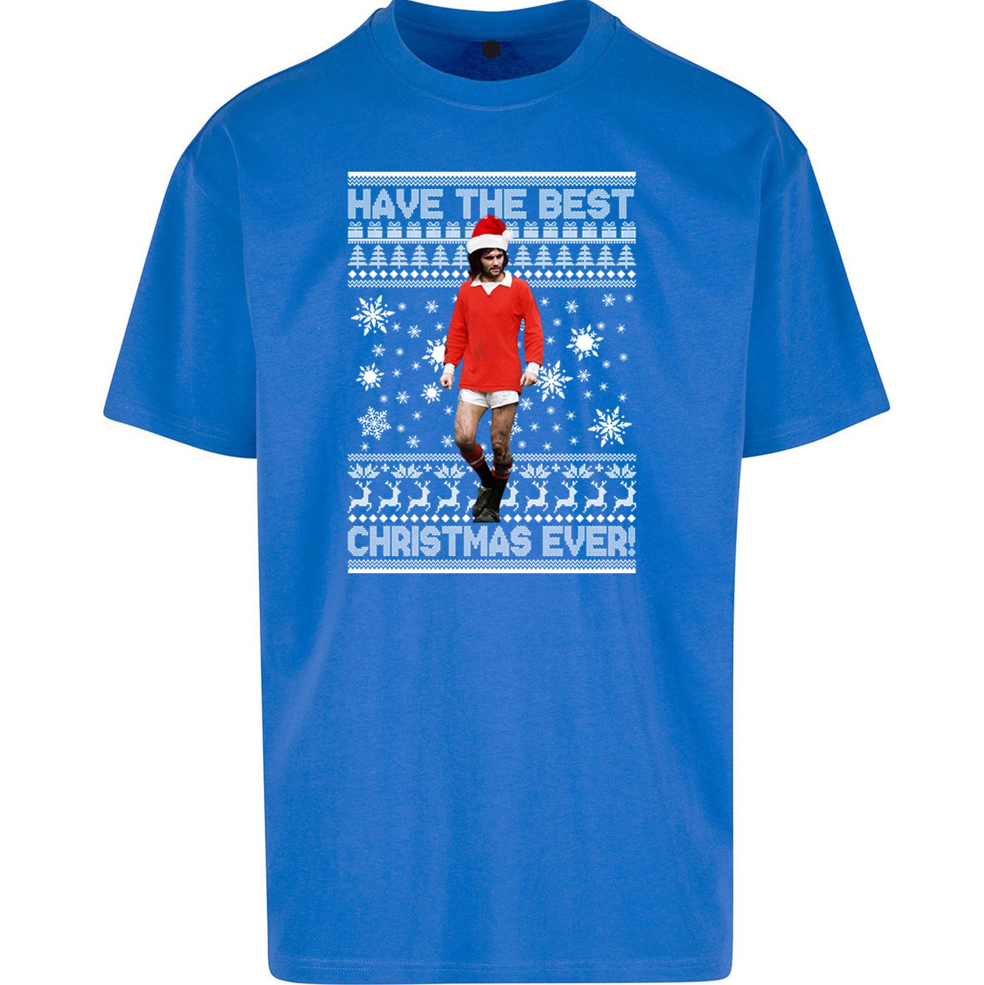 Christmas George Best Oversized T Shirt