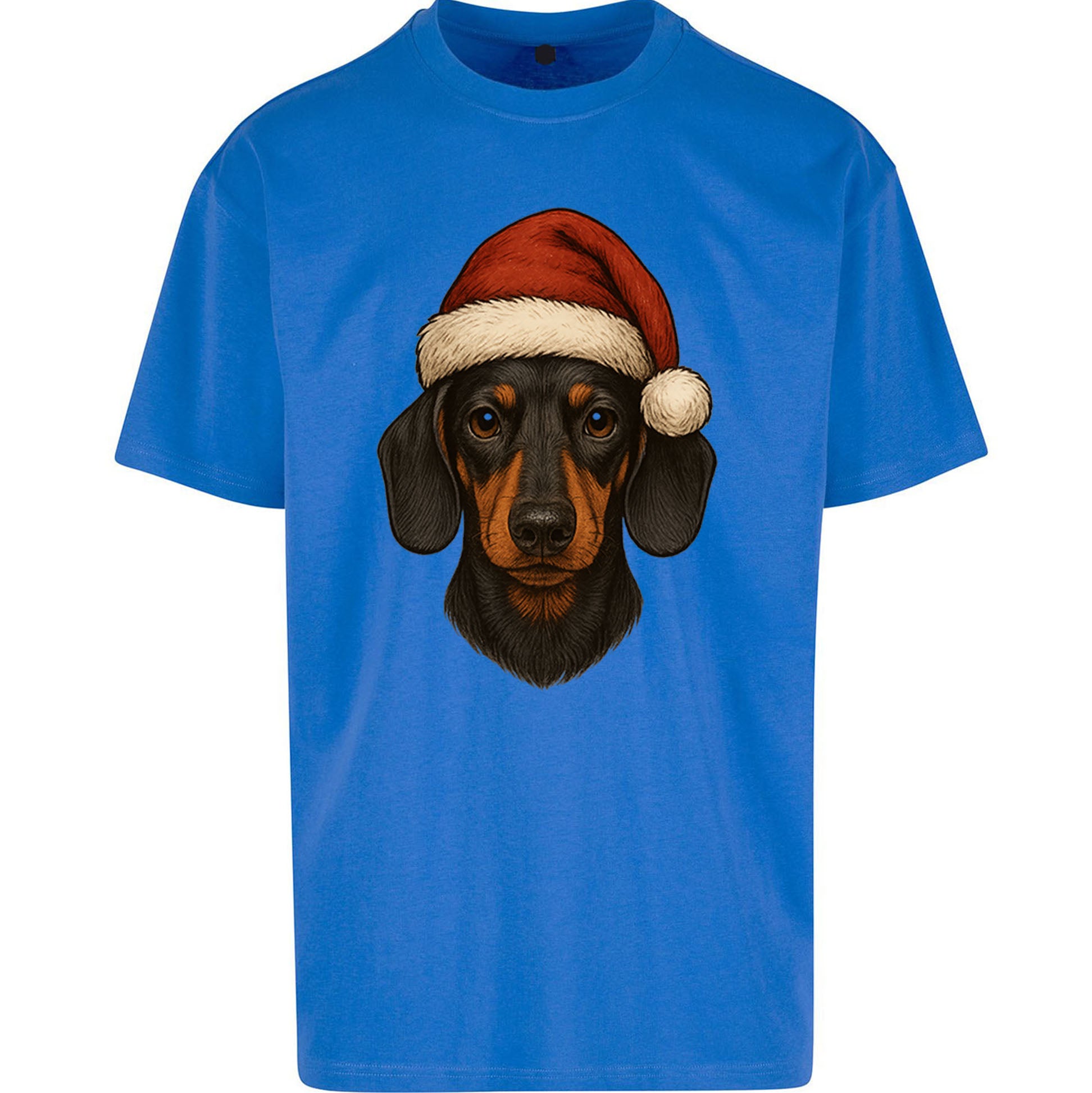 Dachshund Christmas Oversized T Shirt