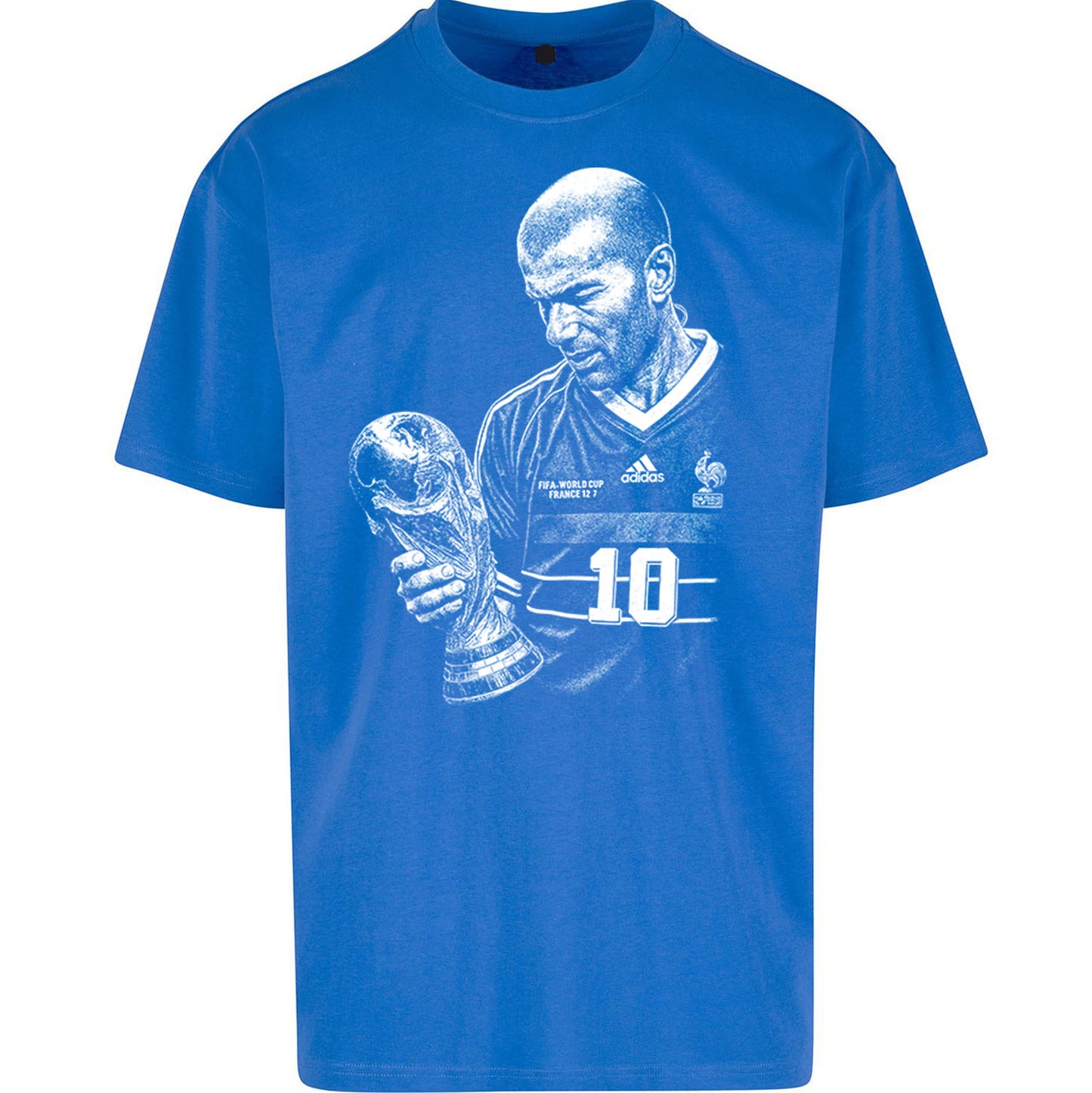 Zidane France Footballer Oversized T Shirt