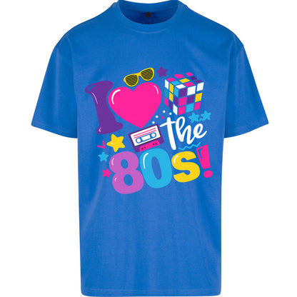 I Love The 80's Oversized T Shirt