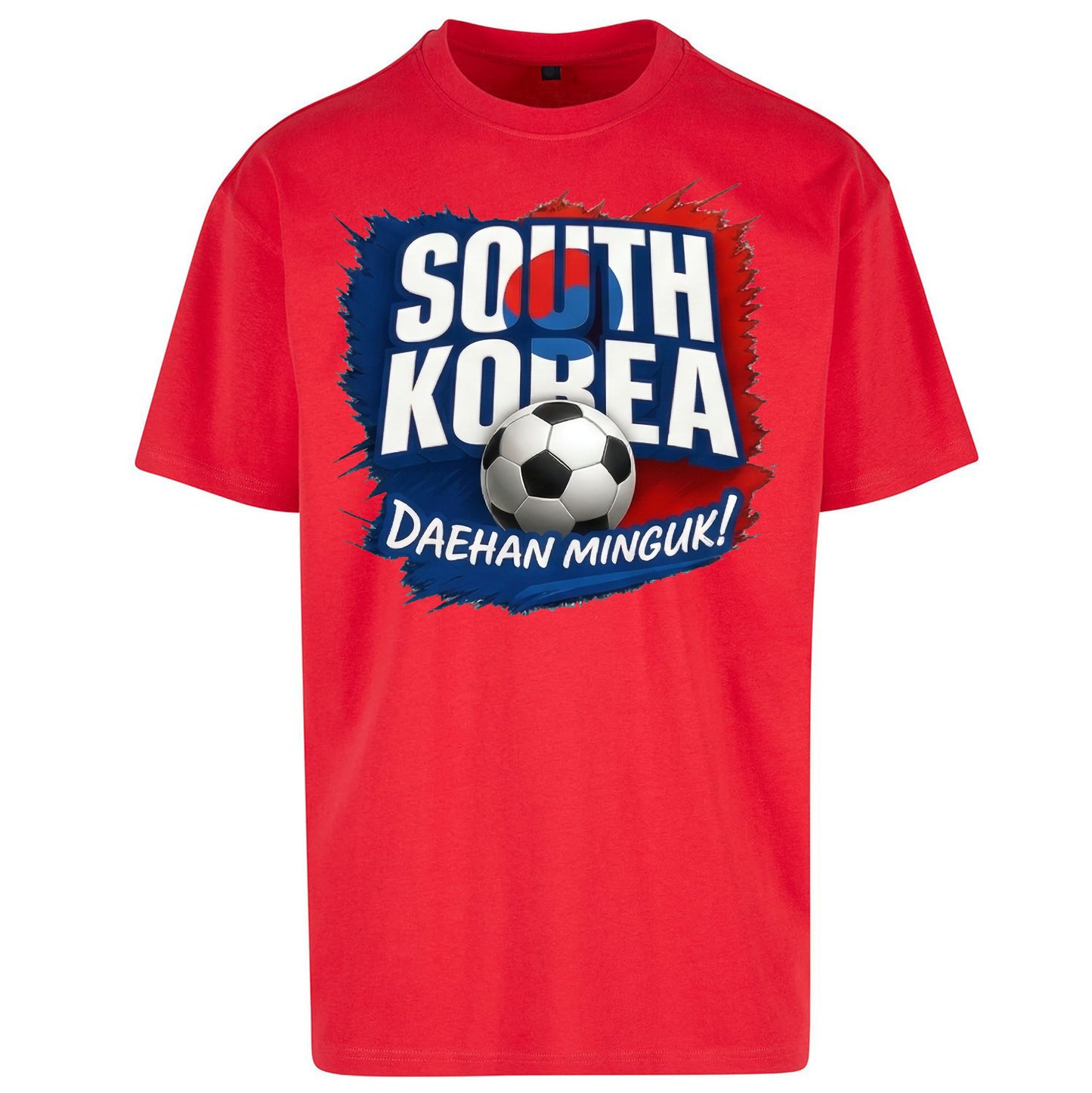 South Korea Football Oversized T Shirt