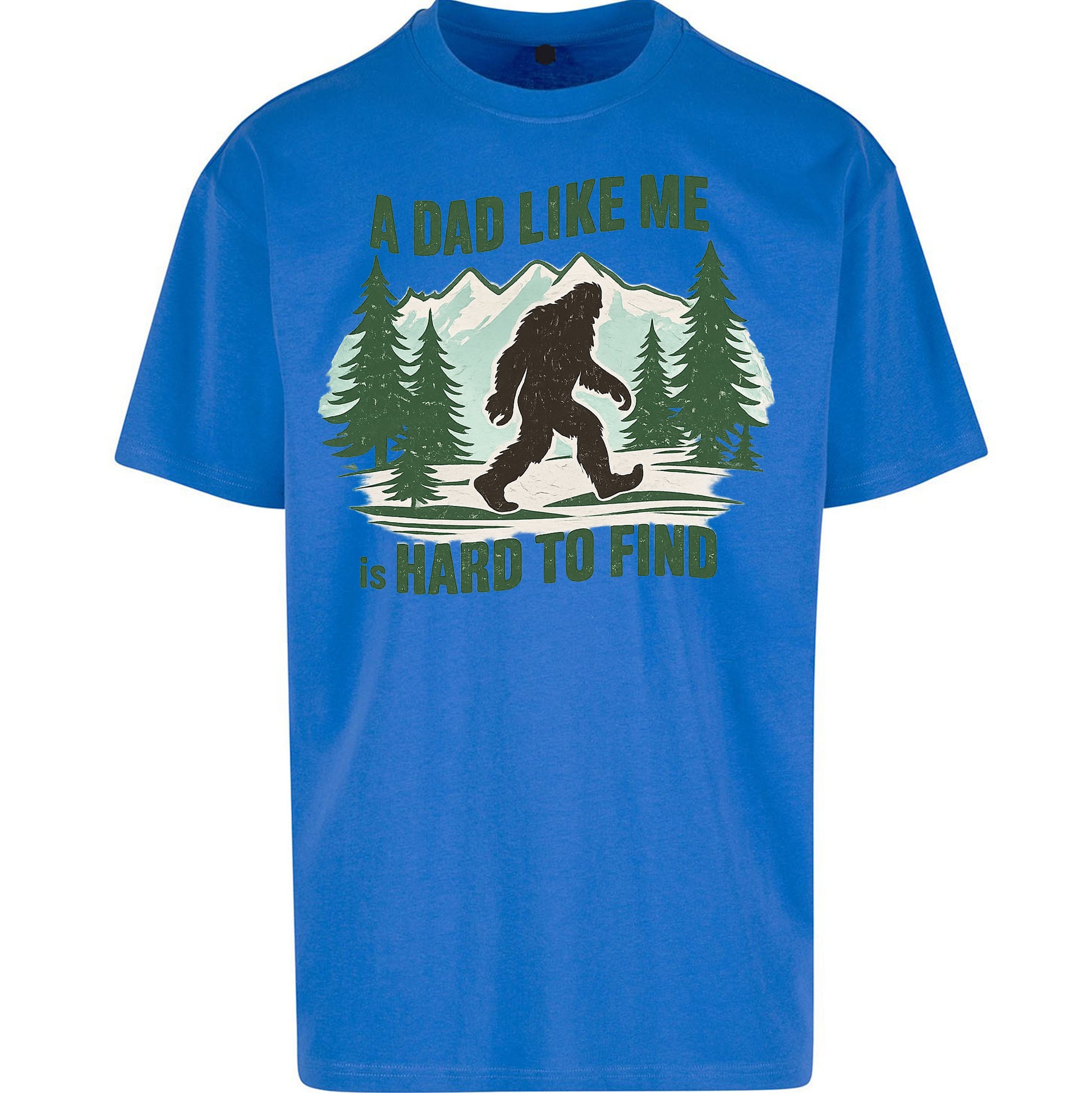 Retro Funny Bigfoot Dad Oversized T Shirt