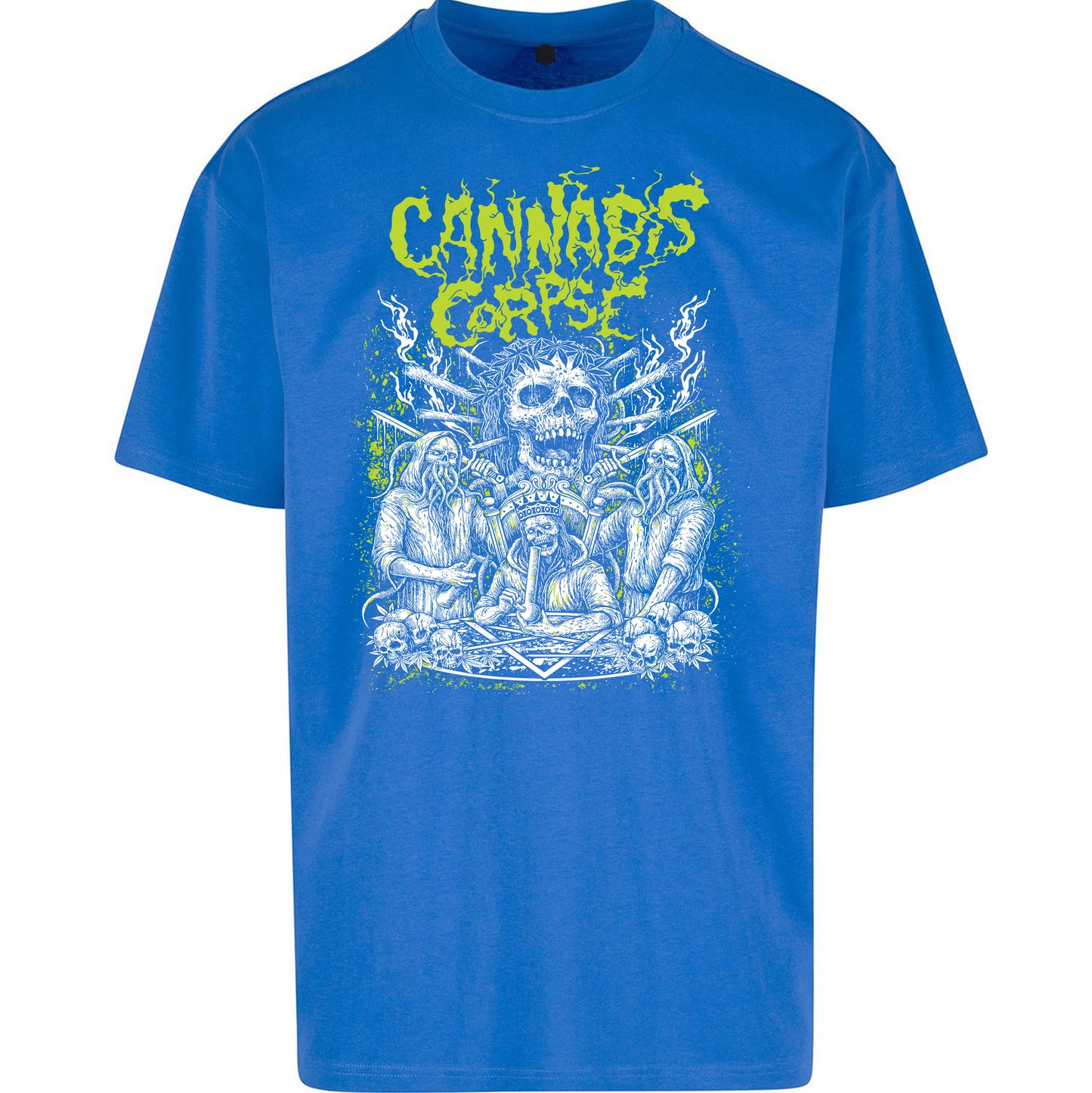 Cannabis Corpse Band Oversized T Shirt