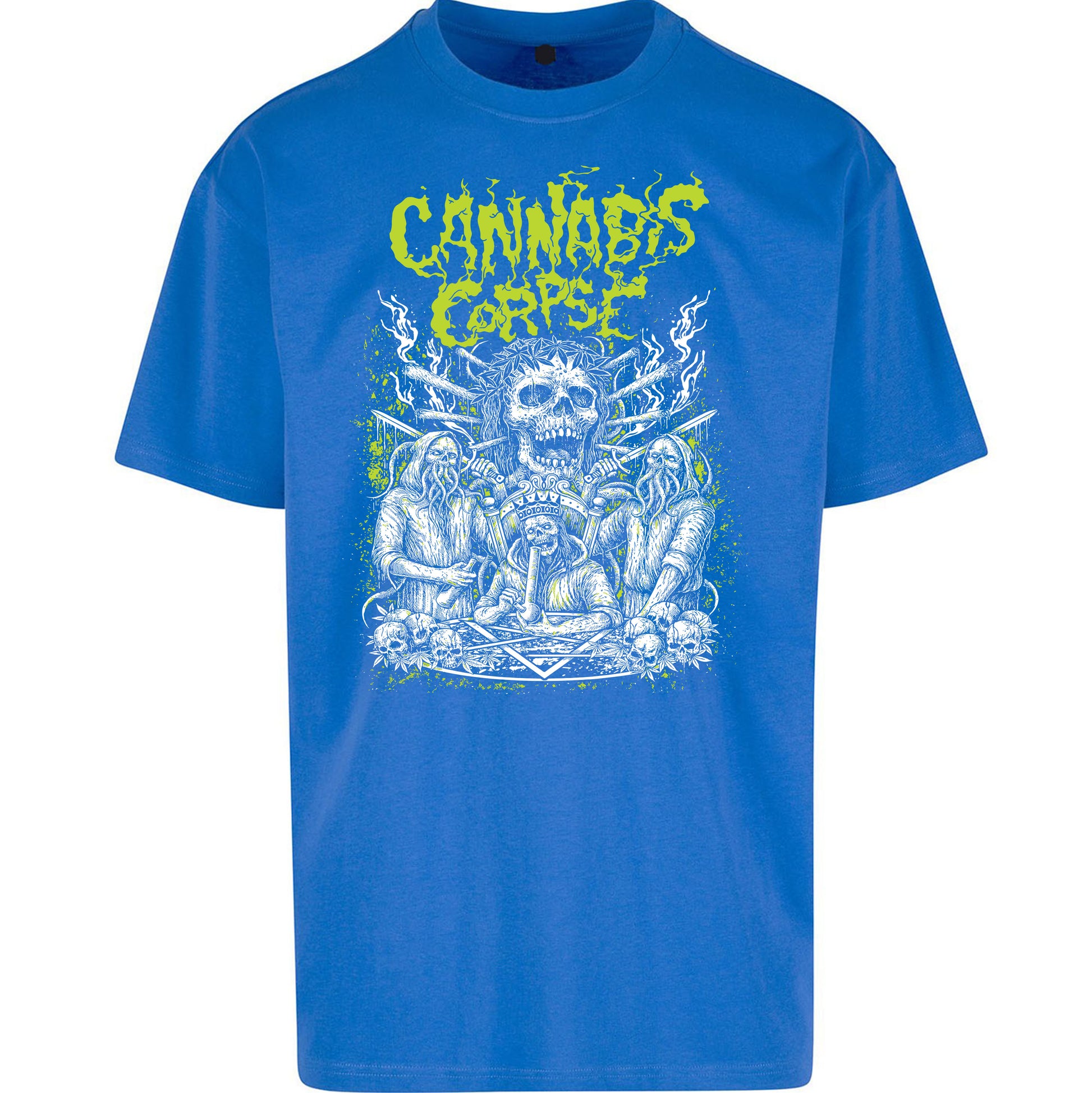 Cannabis Corpse Band Oversized T Shirt