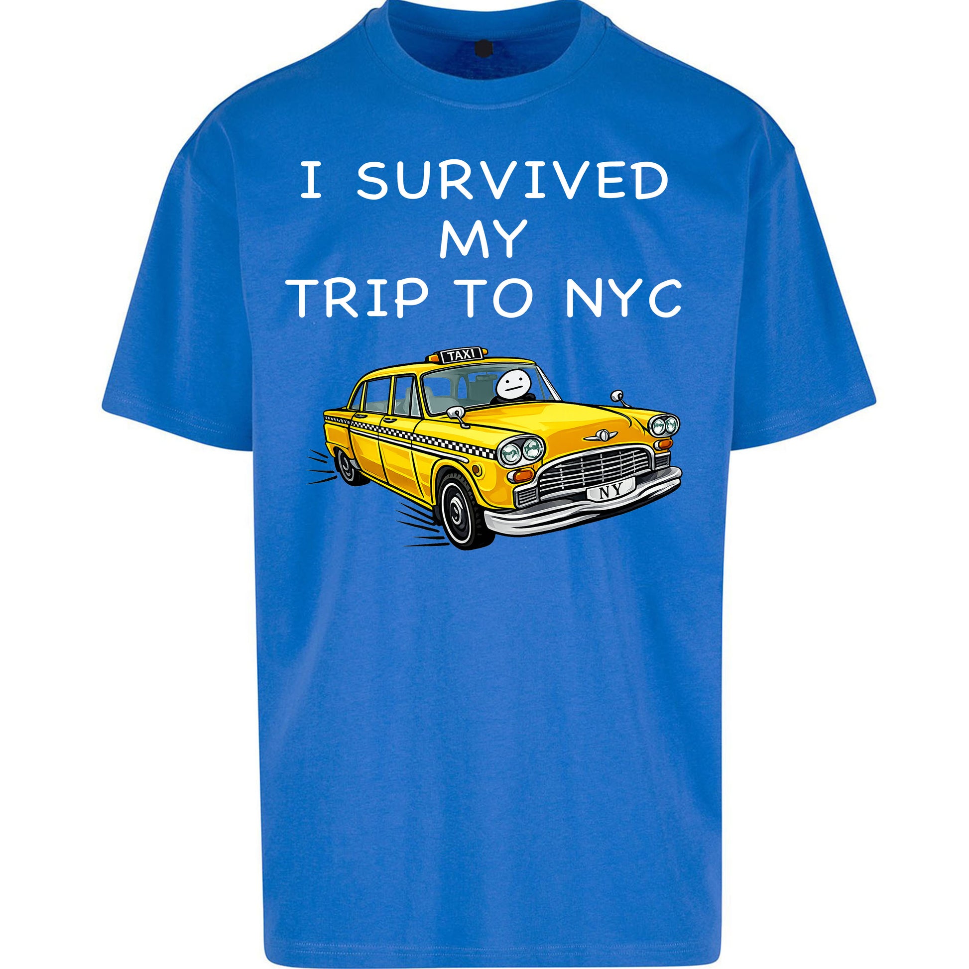 I Survived My Trip To NYC Yellow Taxi Oversized Tee