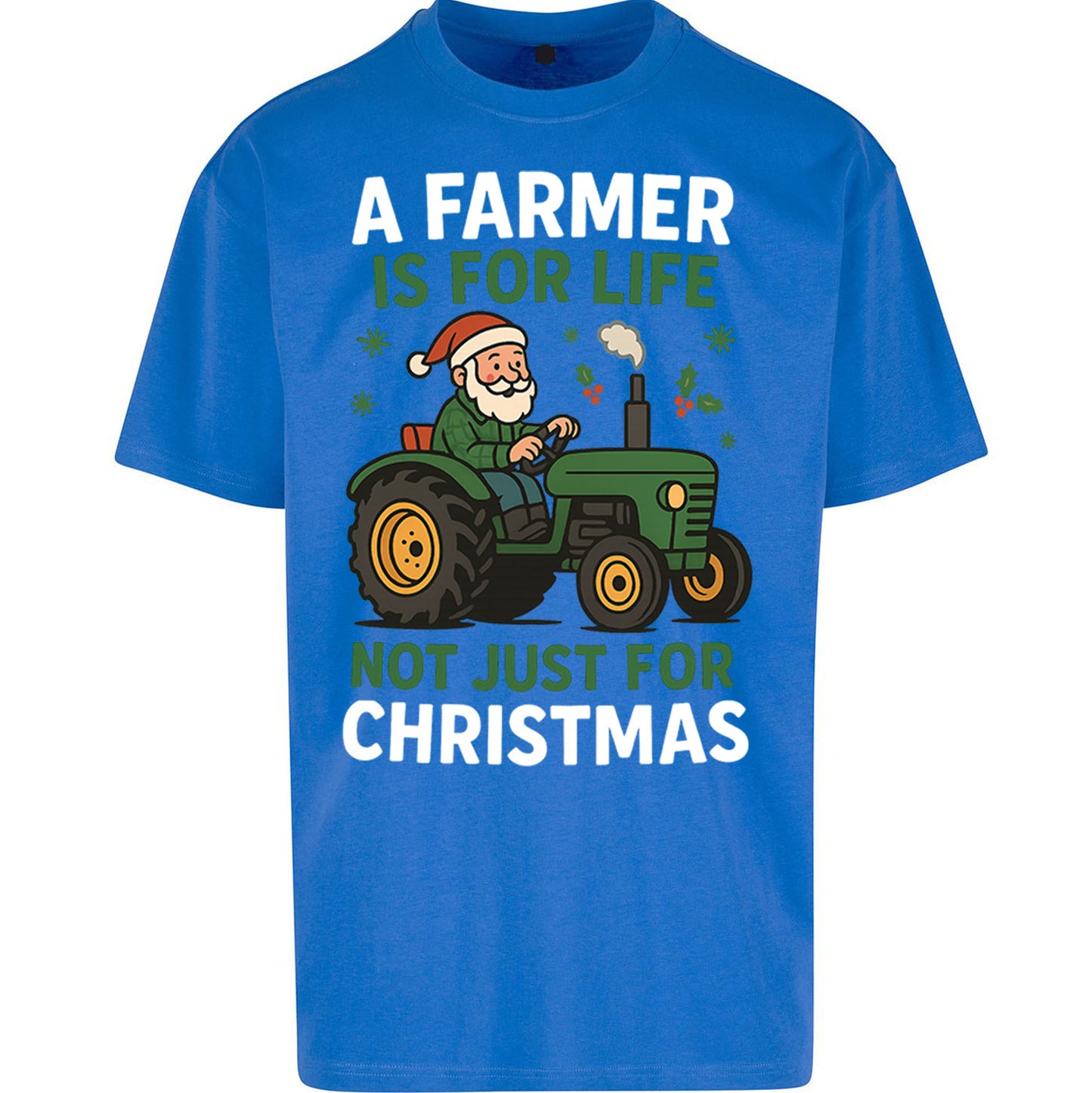 Farmer Christmas Oversized T Shirt