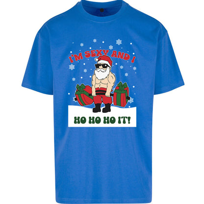 Santa Claus Ho Ho Ho Oversized T Shirt