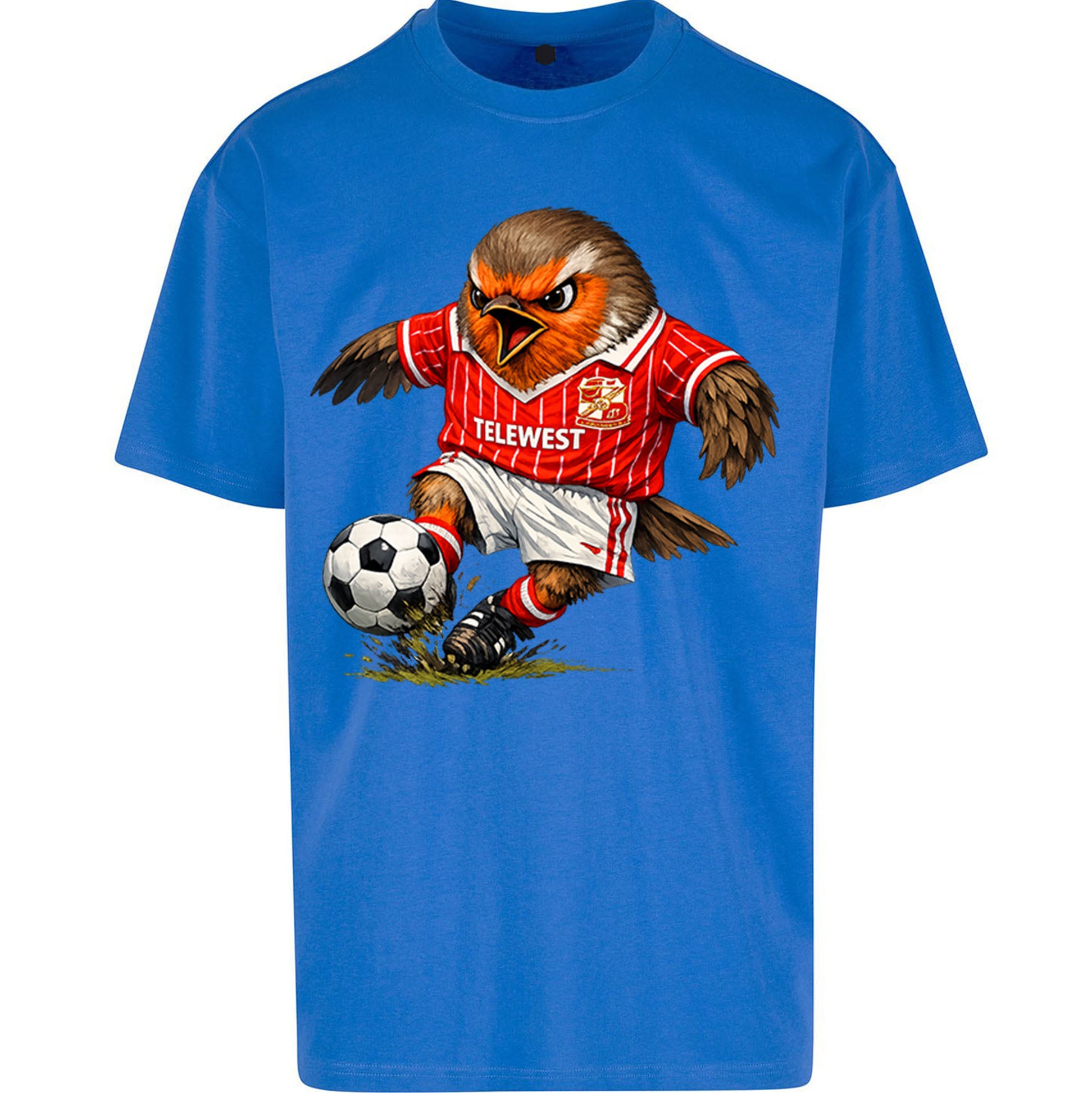 Classic Swindon Town Football Oversized T Shirt