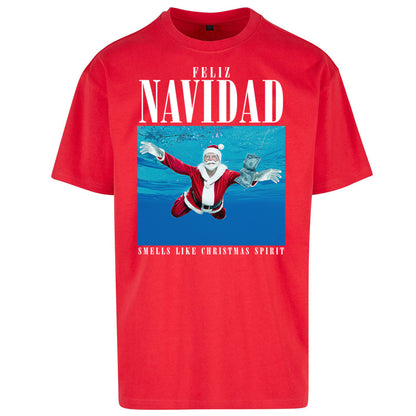Nirvana Christmas Oversized T Shirt