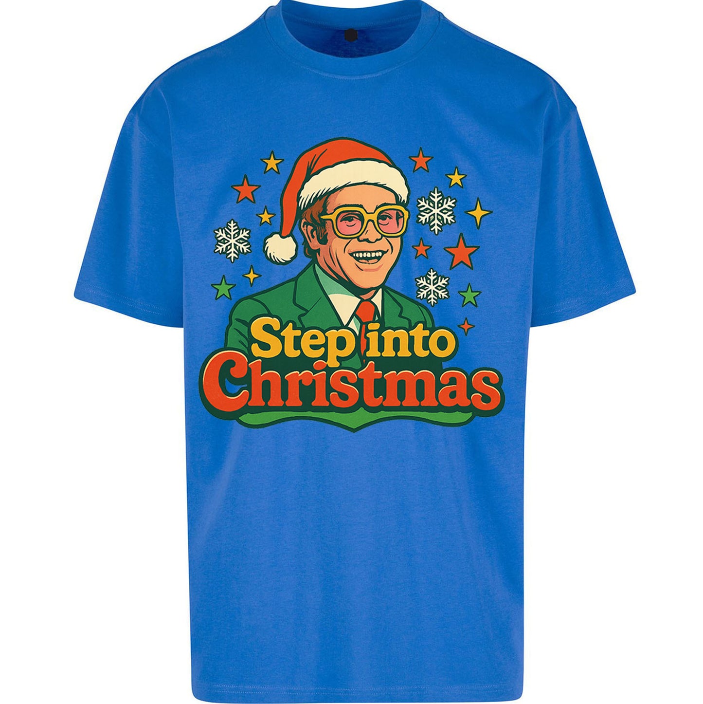 Elton John Christmas Oversized T Shirt