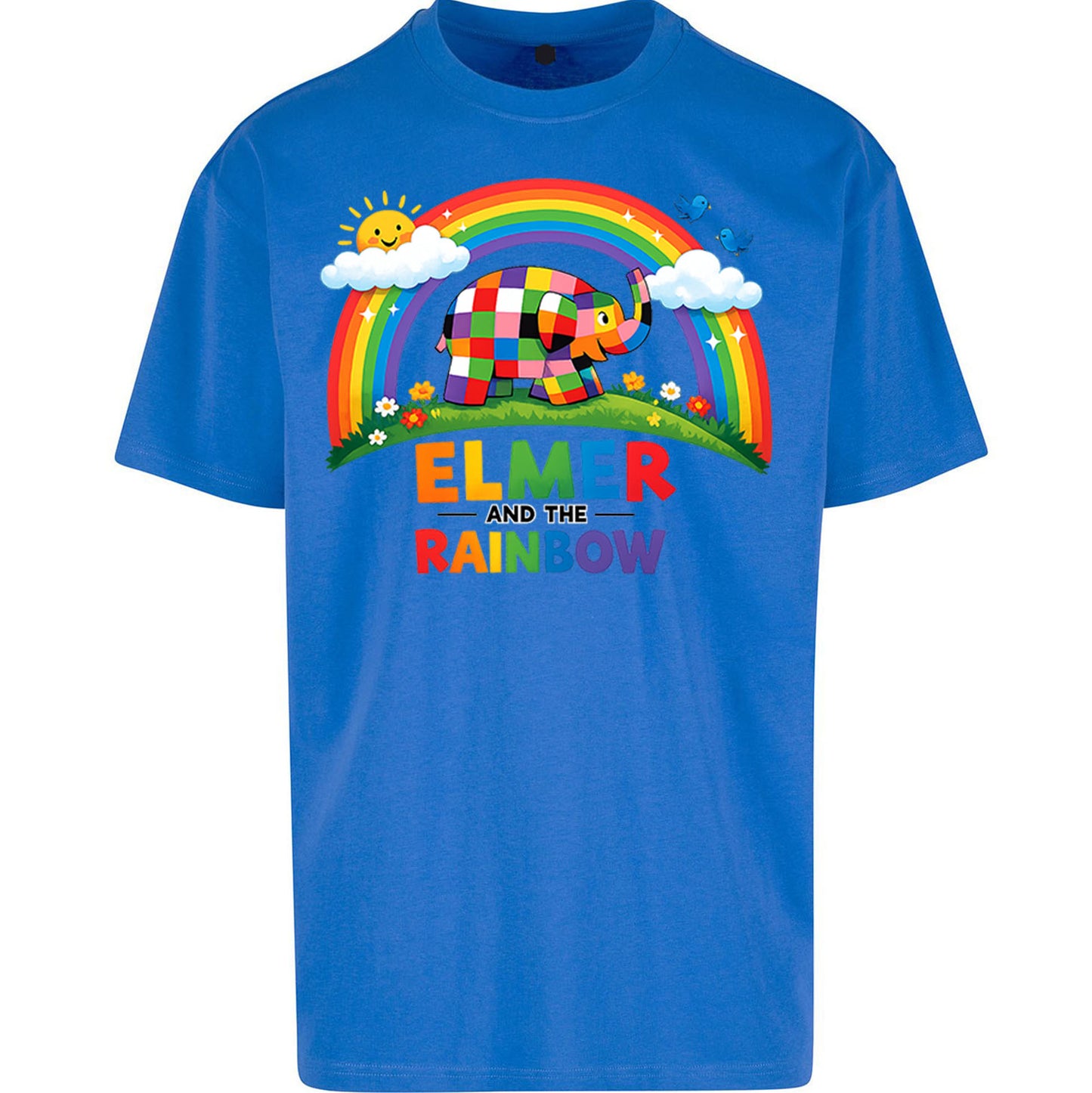 Elmer And The Rainbow Oversized T Shirt 