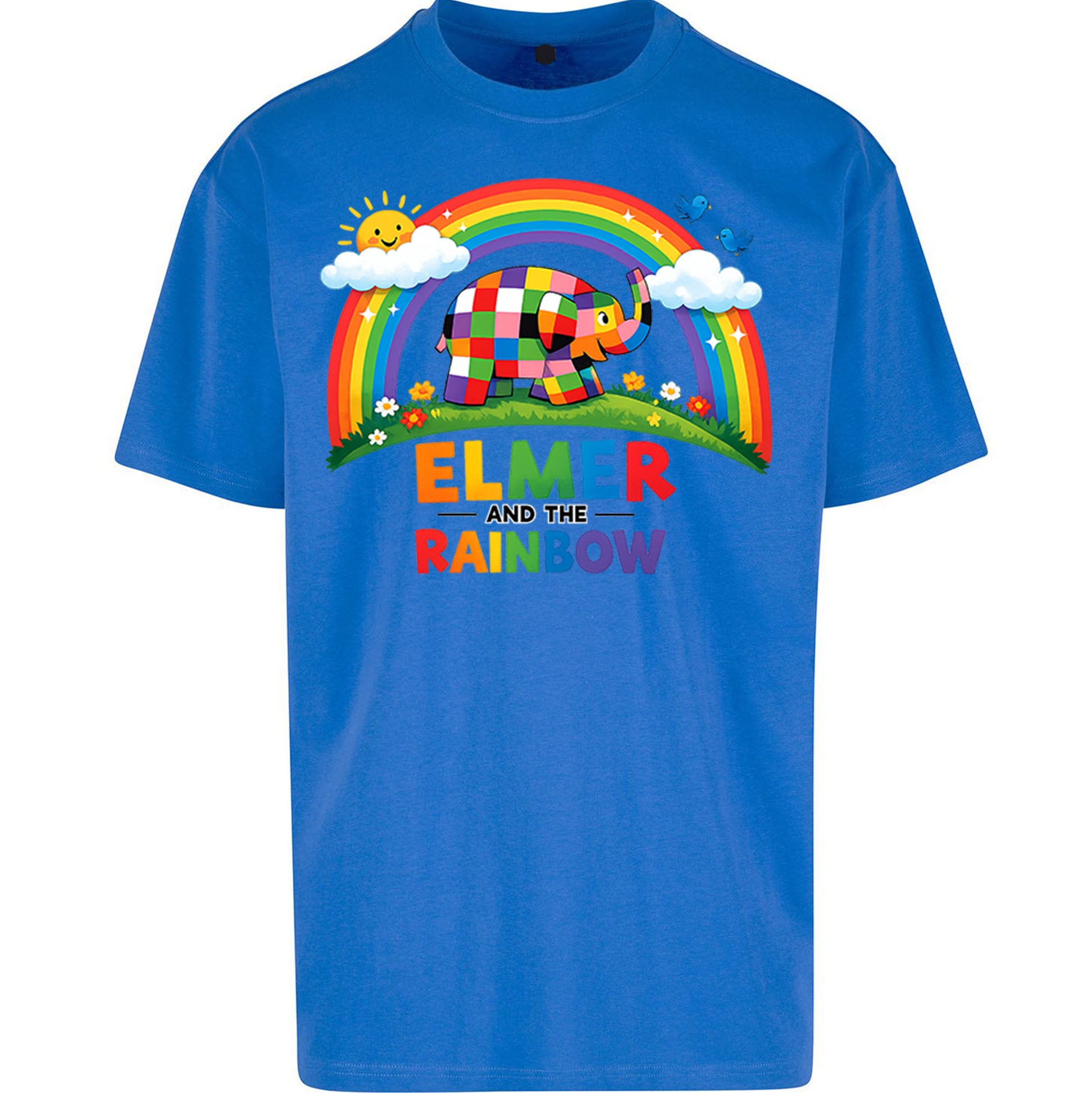 Elmer And The Rainbow Oversized T Shirt 