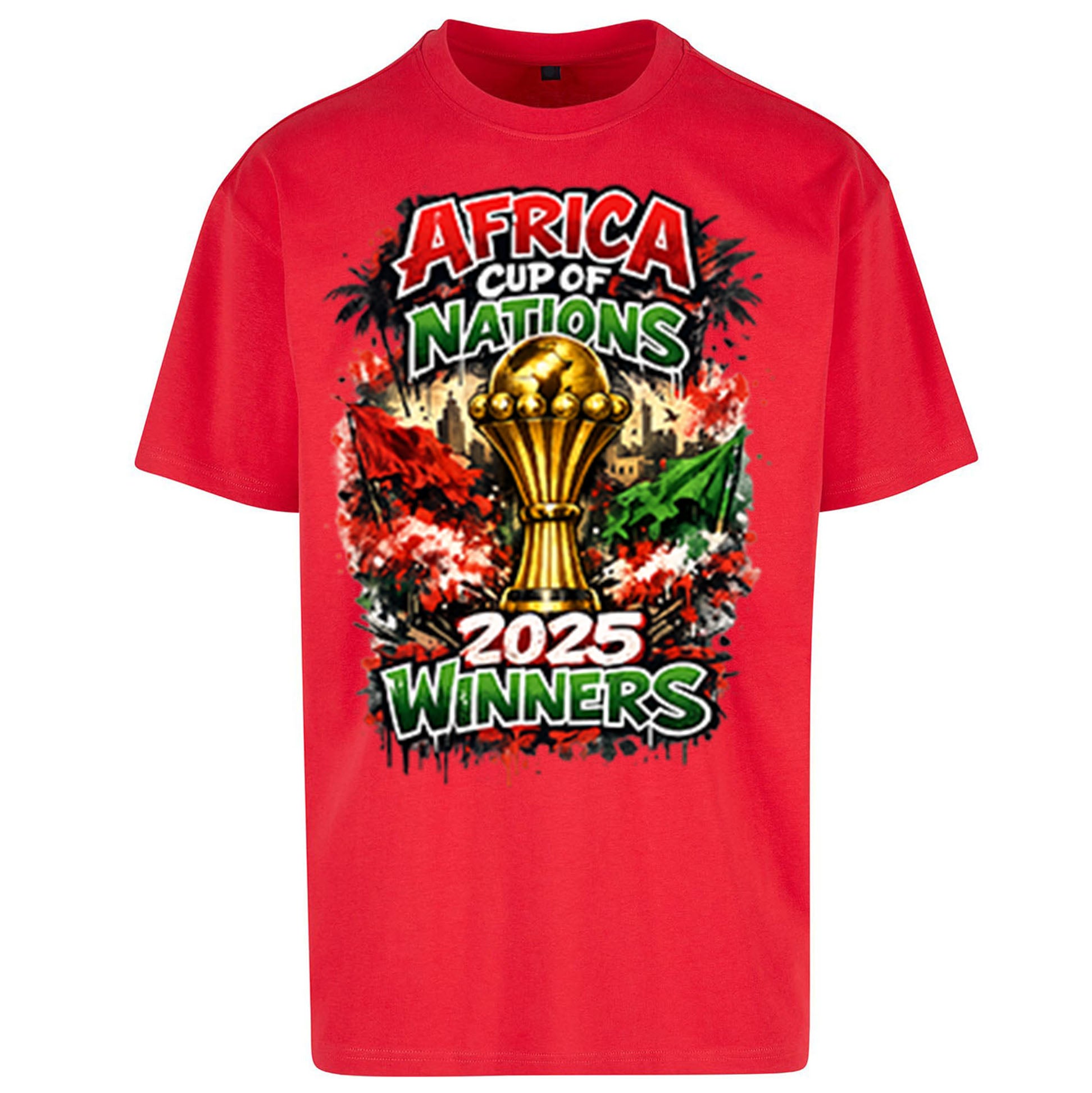 Morocco Africa Cup Of Nations Winners 2025 Oversized T Shirt