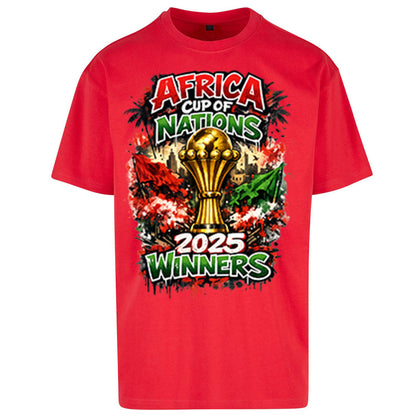Morocco Africa Cup Of Nations Winners 2025 Oversized T Shirt