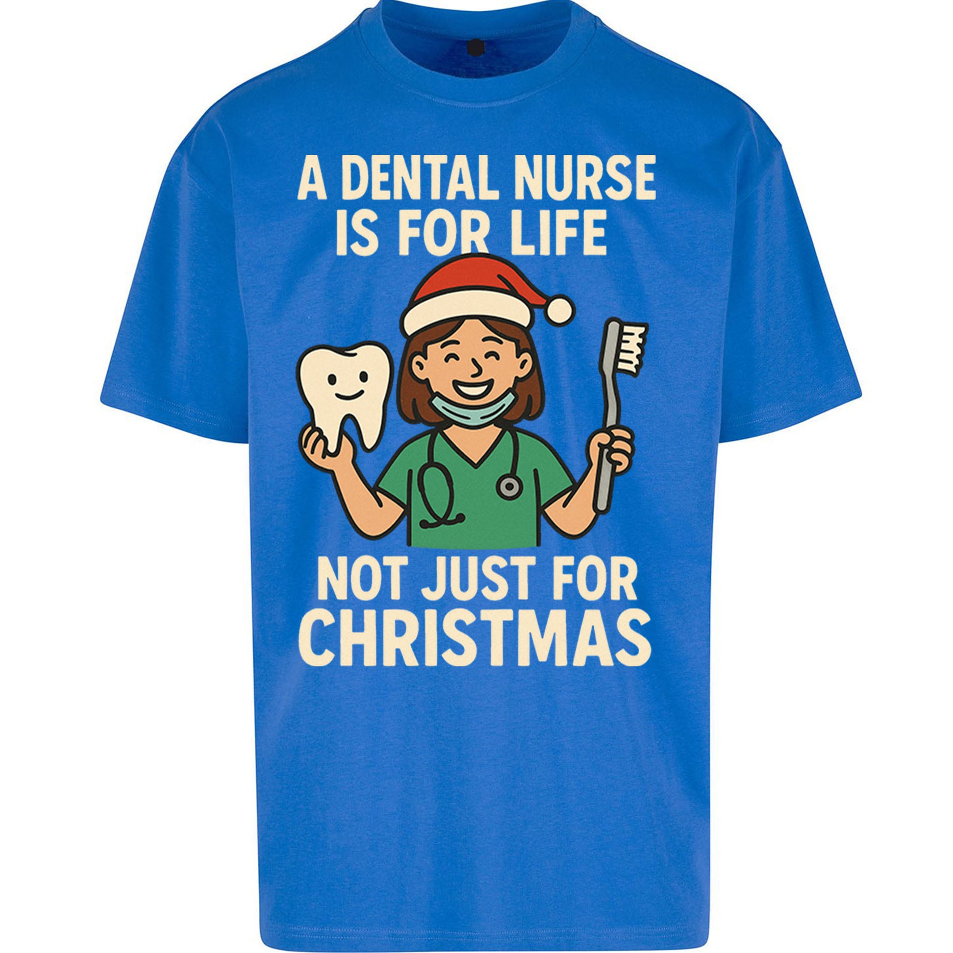 Dental Nurse Christmas Oversized T Shirt