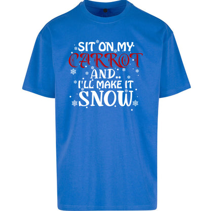 Rude Christmas Oversized T Shirt