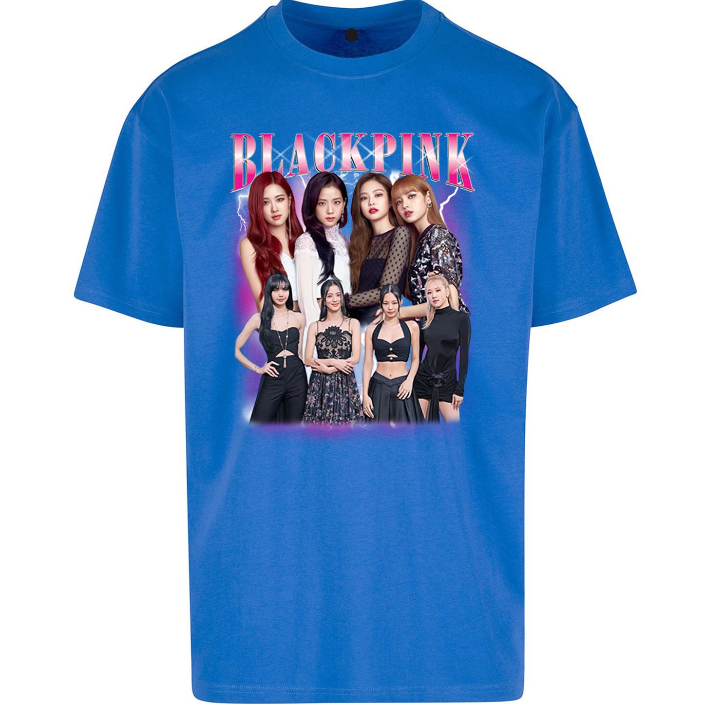 Black Pink Oversized T Shirt