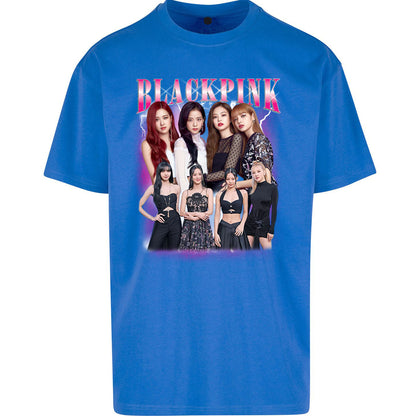 Black Pink Oversized T Shirt