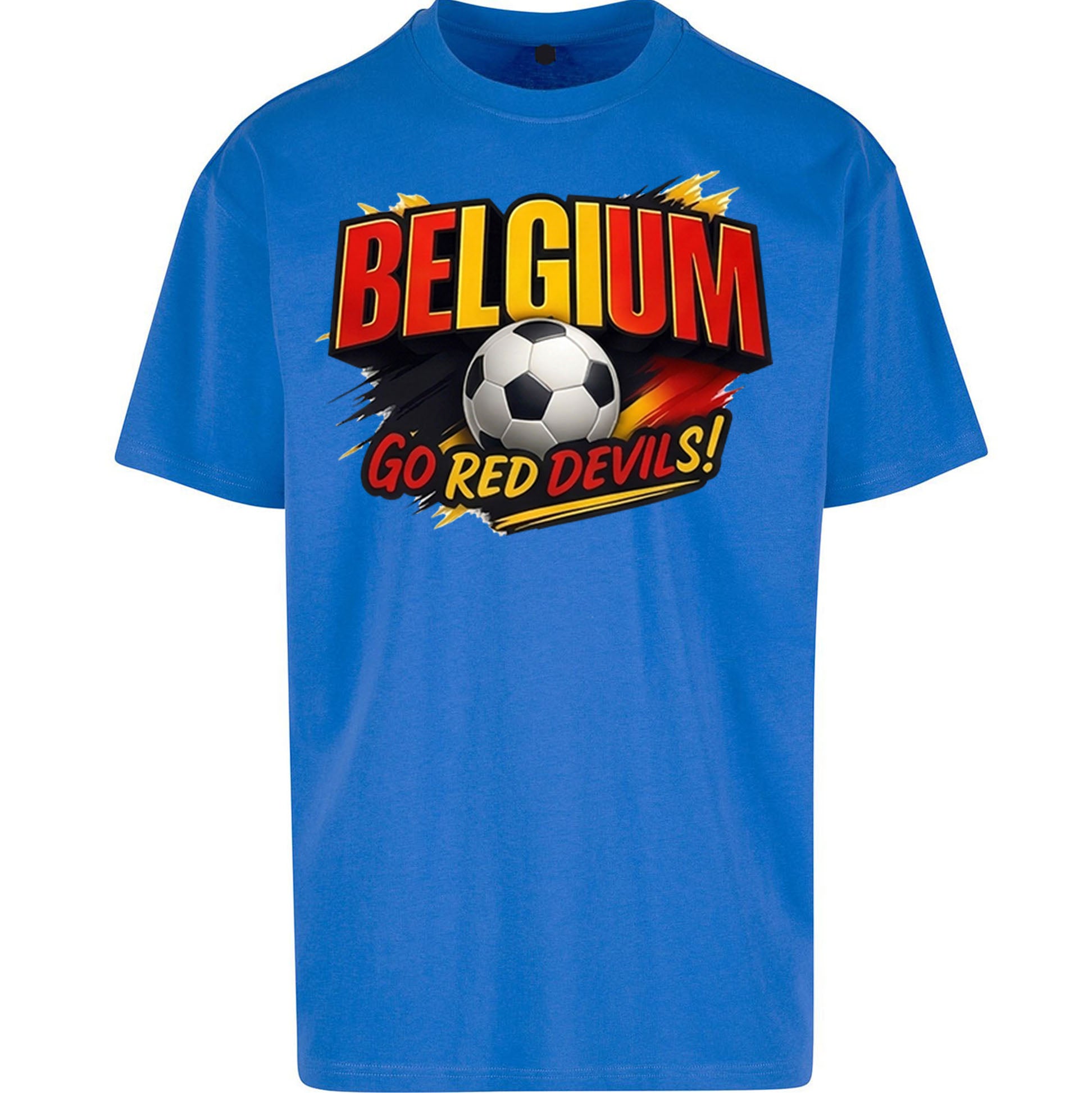 Belgium Retro Football Oversized T Shirt