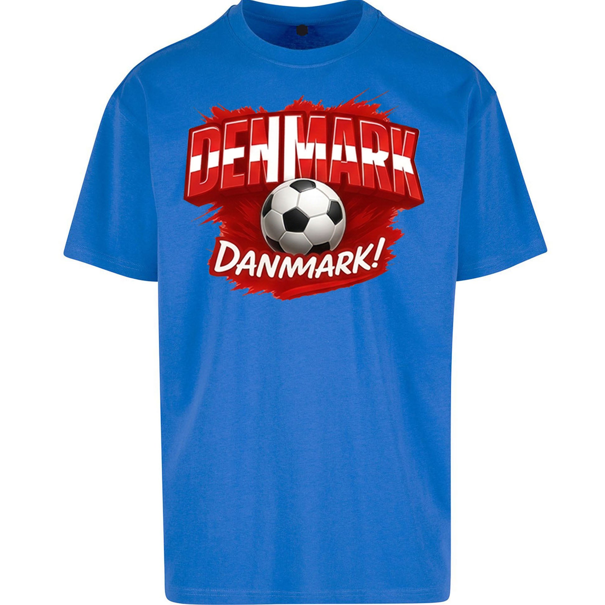 Denmark Retro World Cup Oversized T Shirt