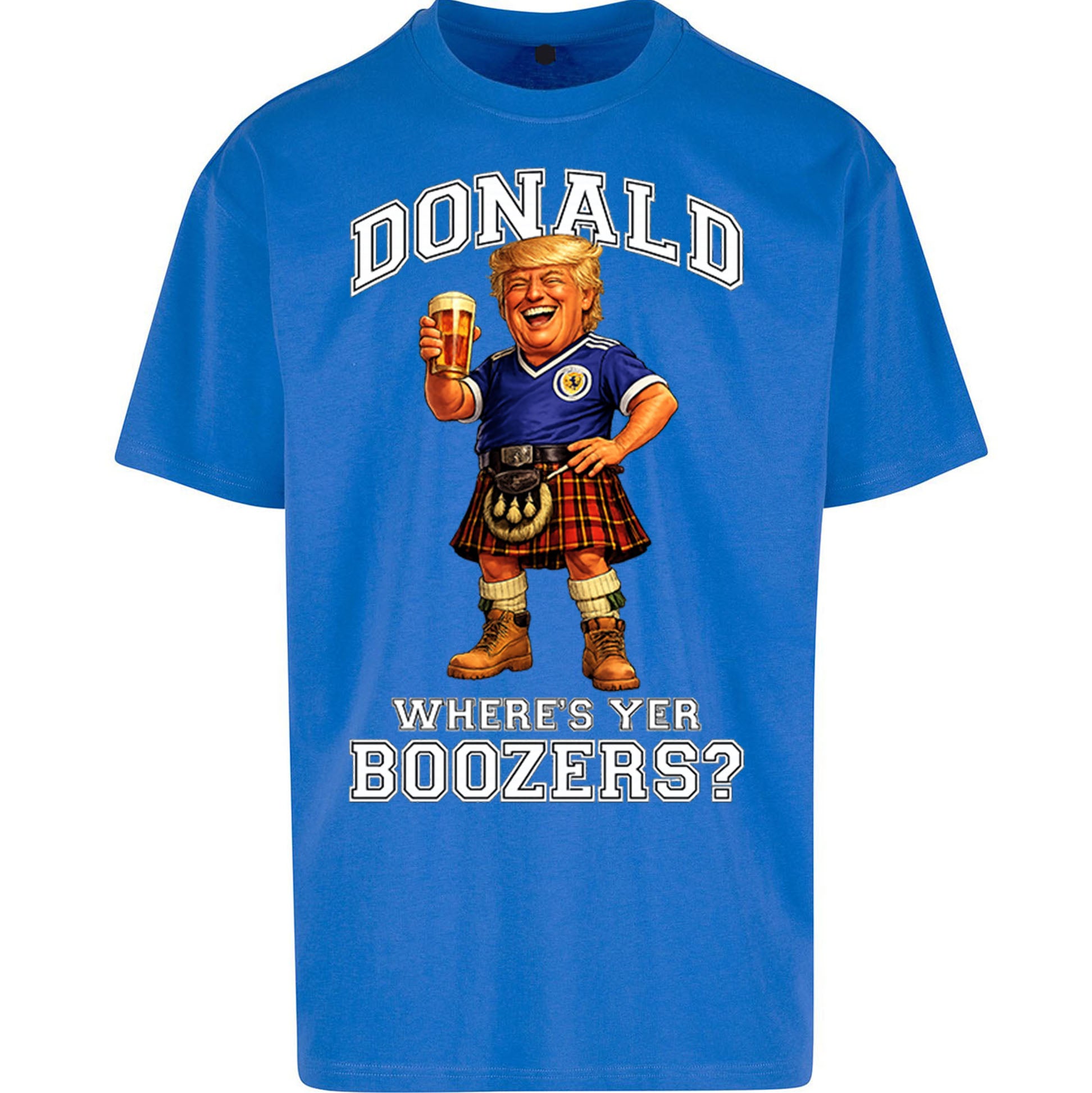 Donald Trump Scotland World Cup Oversized T Shirt