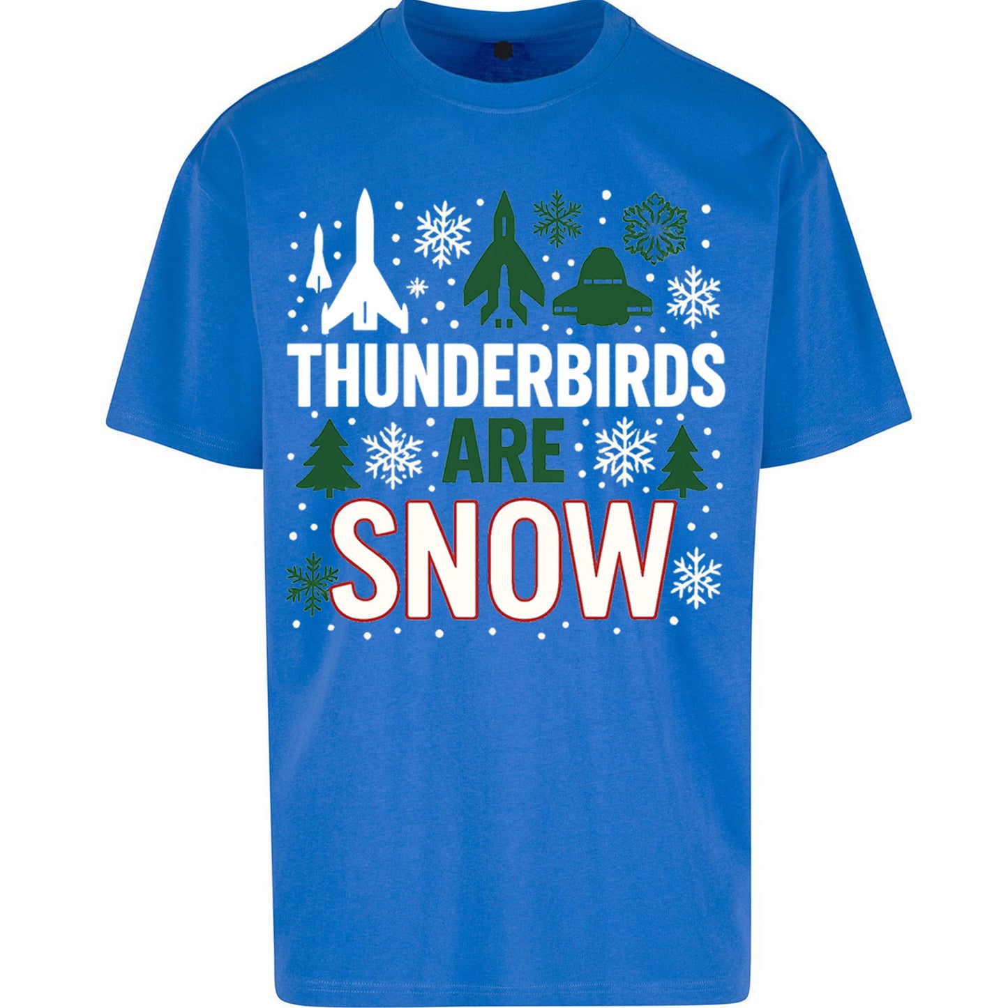Thunderbirds Christmas Oversized T Shirt 