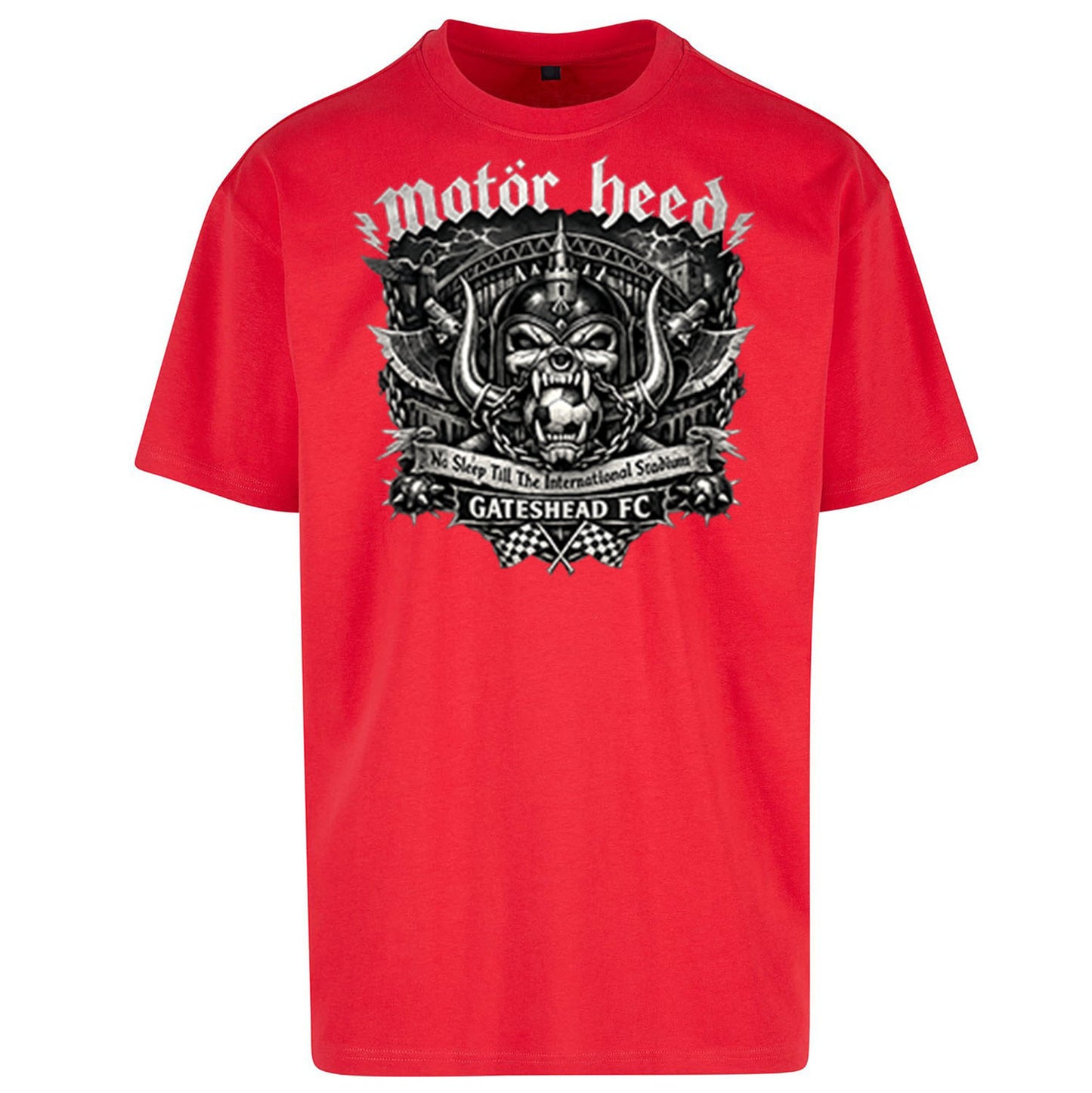Gateshead Motor Heed Football Oversized T Shirt
