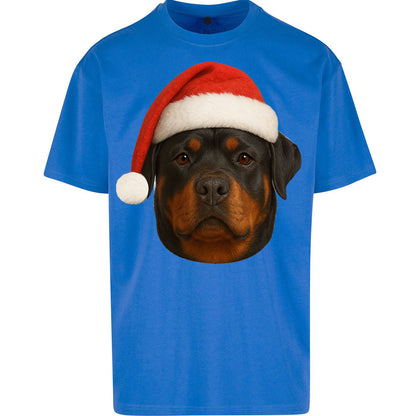 Rottweiler Christmas Oversized T Shirt