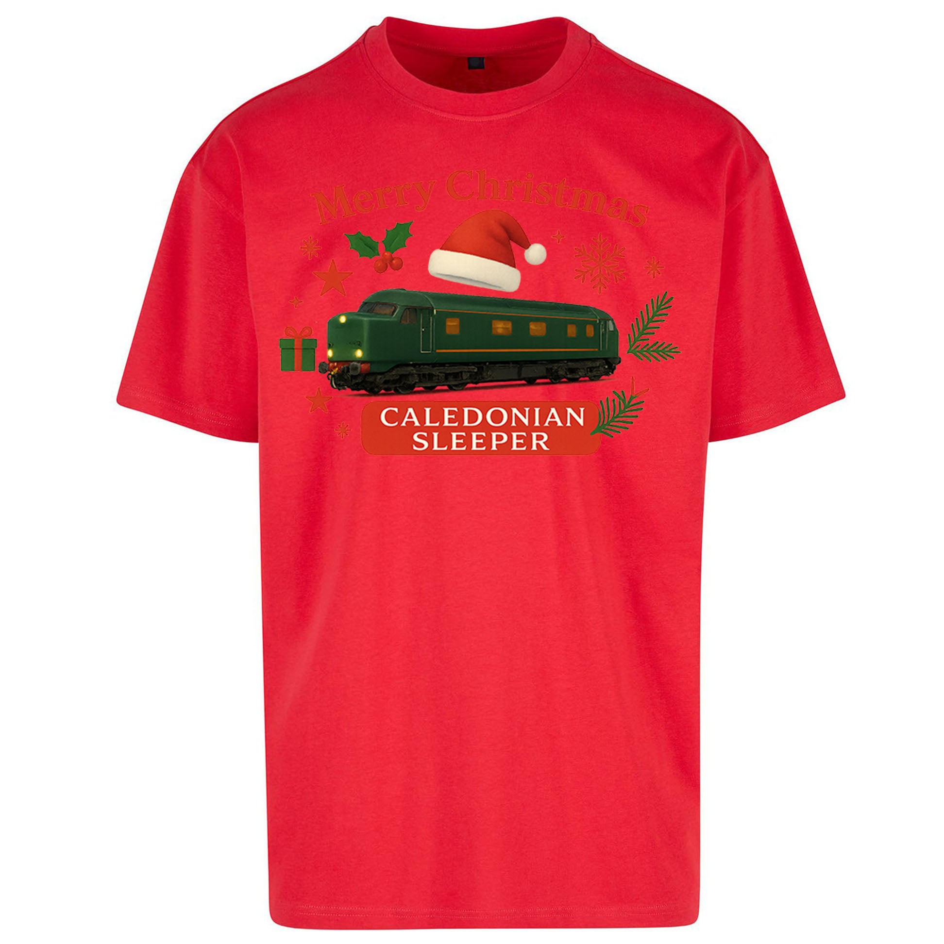 Caladonian Sleeper Christmas Oversized T Shirt 