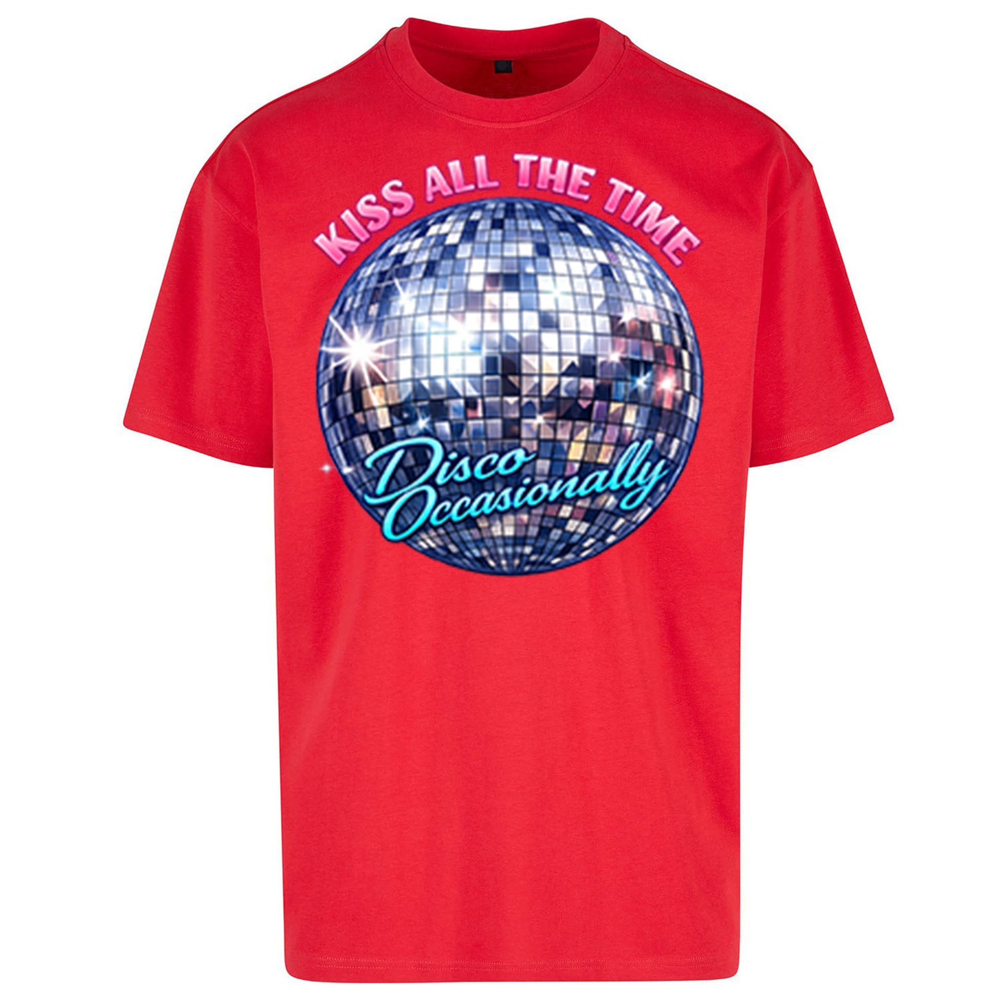 Kiss All The Time Disco Occasionally Oversized T Shirt