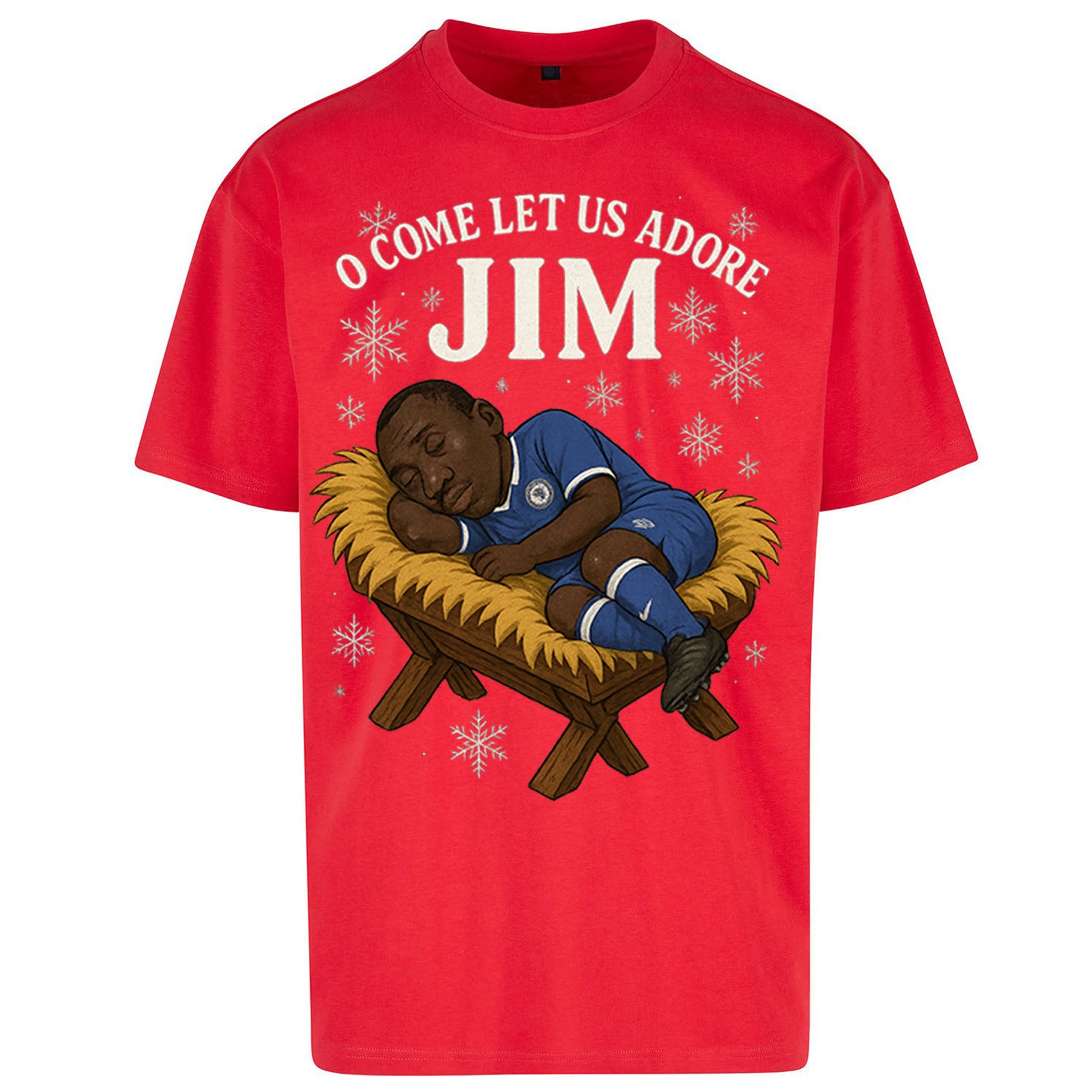 Retro Chelsea Christmas Oversized T Shirt