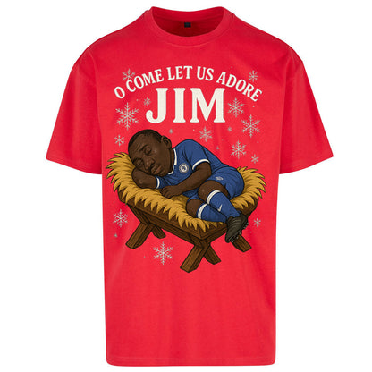 Retro Chelsea Christmas Oversized T Shirt