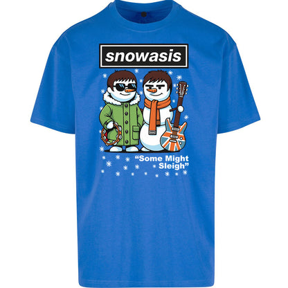 Funny Snowasis  Music Band  Oversized T Shirt