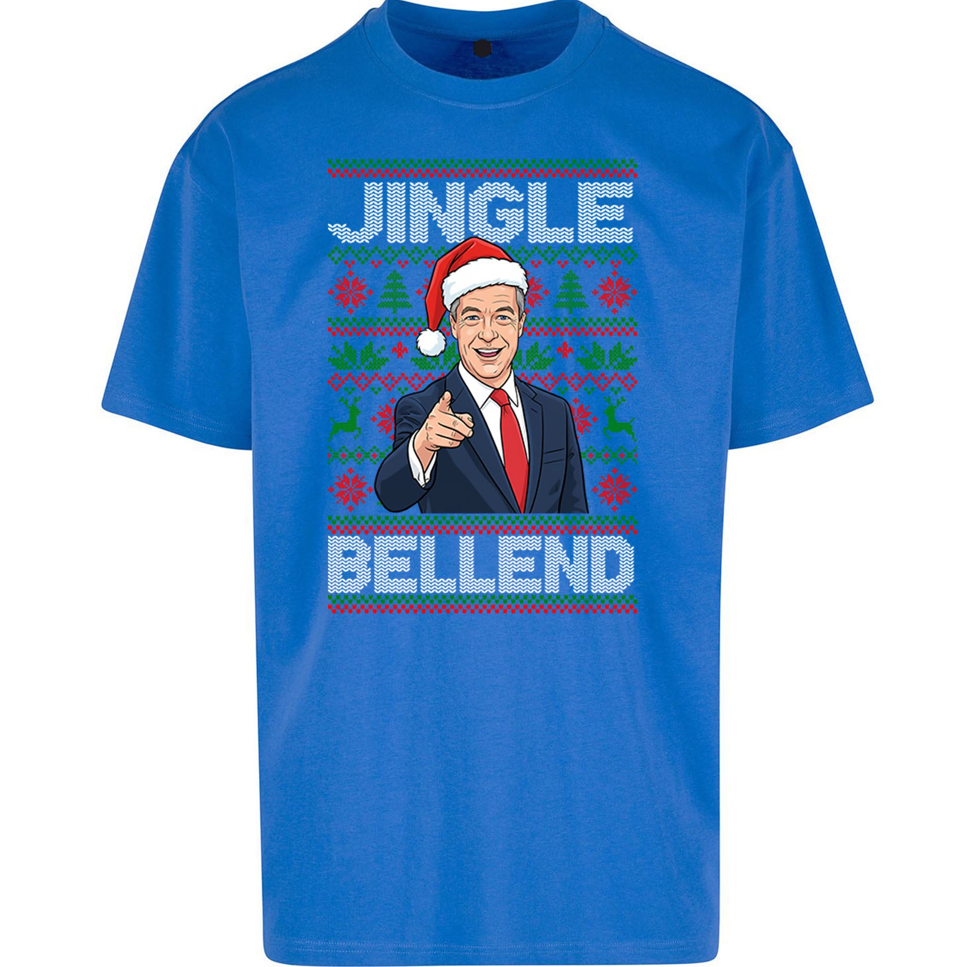Nigel Farage Christmas Oversized T Shirt
