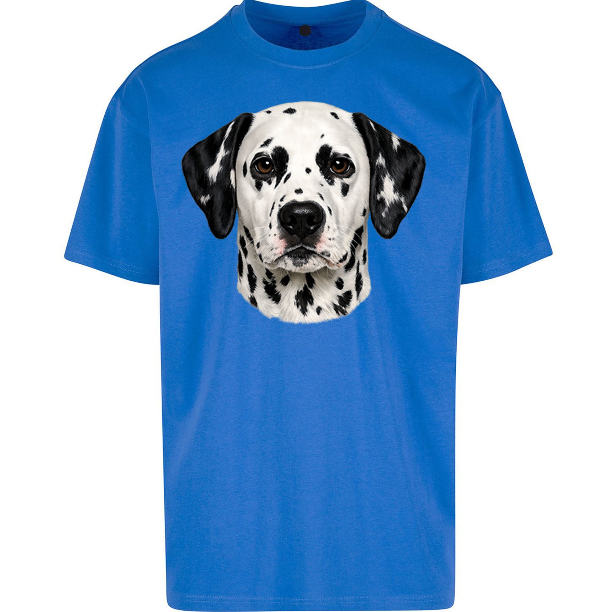 Dalmatian Dog Face Oversized T Shirt