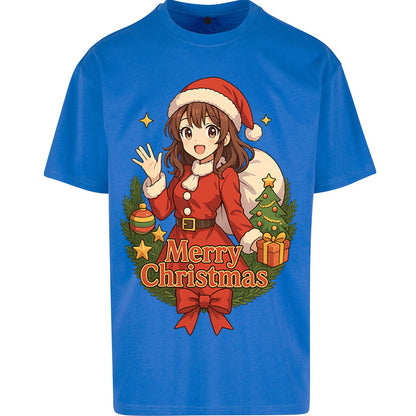Anime Christmas Oversized T Shirt