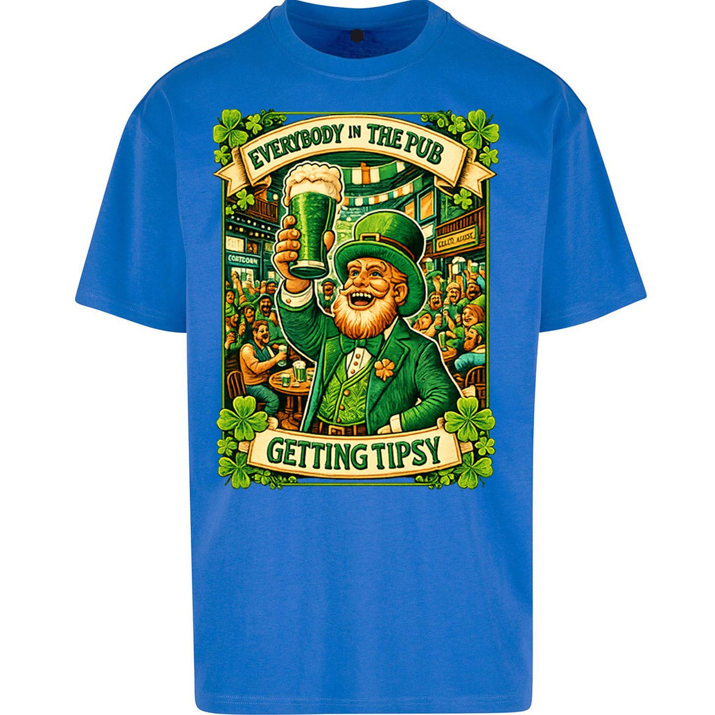 Everybody In The Pub Getting Tipsy Oversized T Shirt