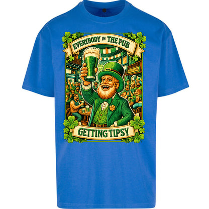 Everybody In The Pub Getting Tipsy Oversized T Shirt