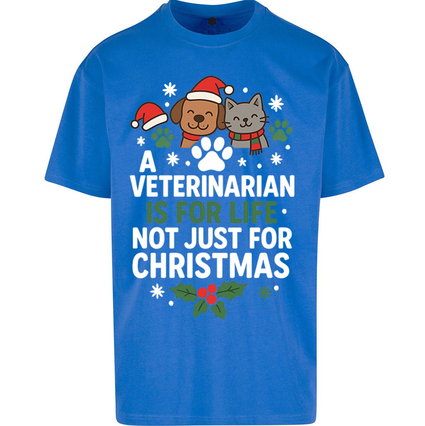 Veterinarian Christmas Oversized T Shirt